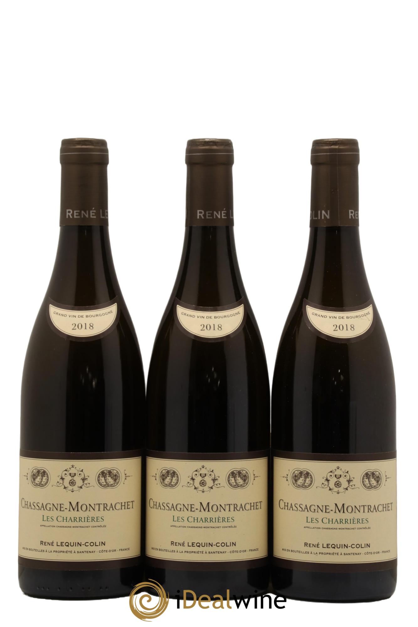Chassagne-Montrachet Les Charrieres Domaine Rene Lequin Colin 2018 - Lot de 3 bouteilles - 0