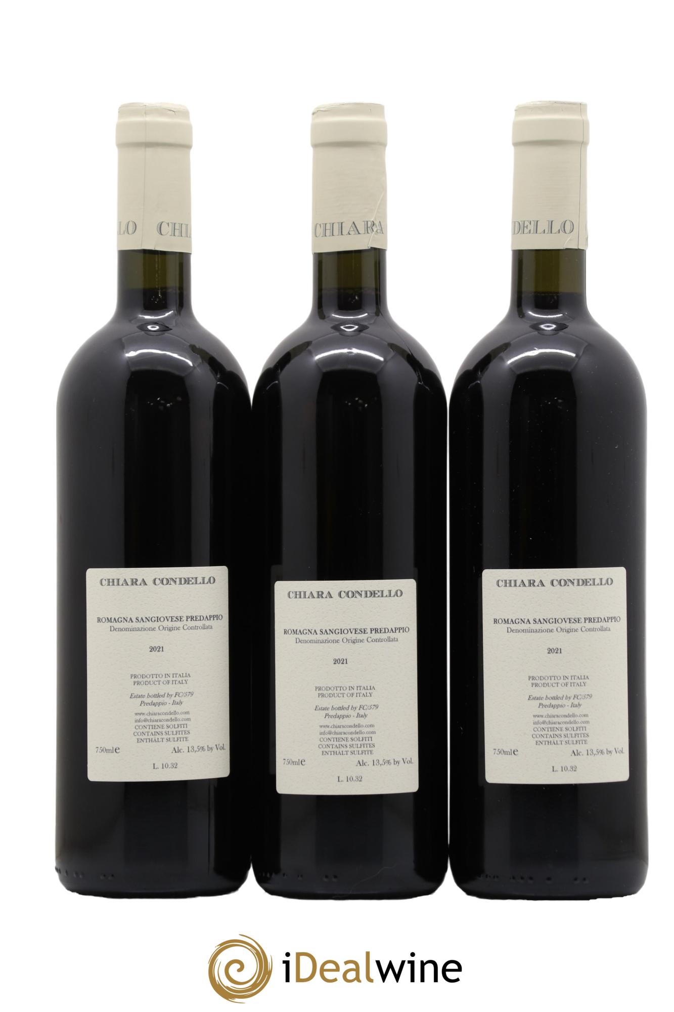 Sangiovese di Romagna Predappio DOC Chiara Condello 2021 - Lot de 3 bouteilles - 1