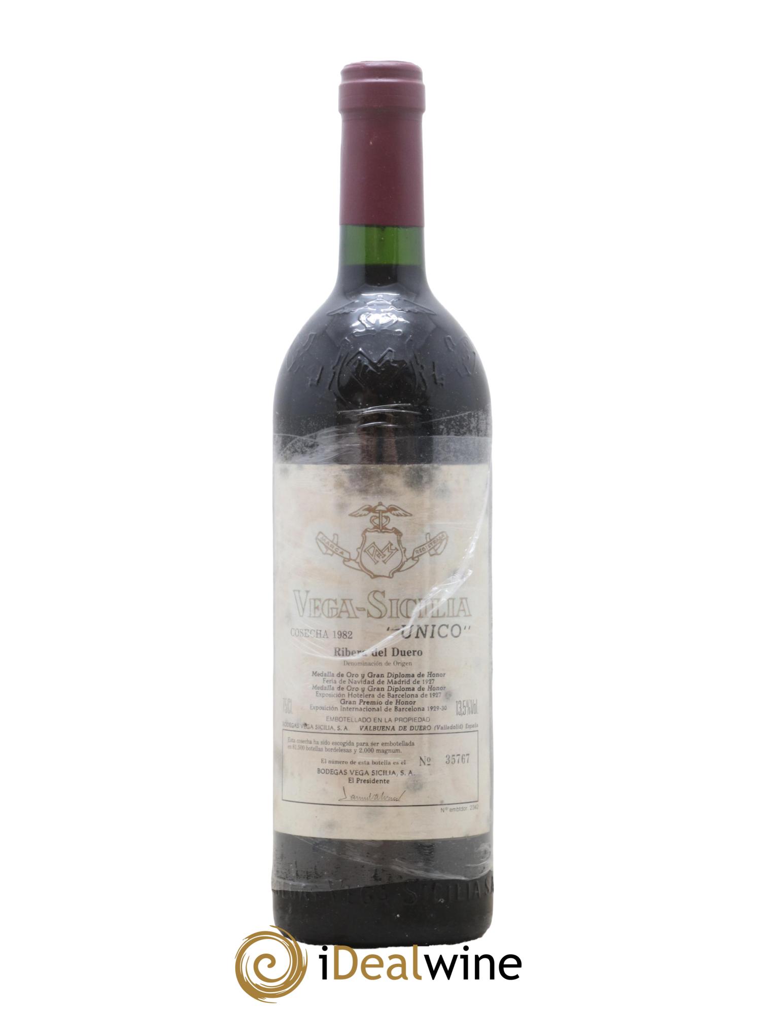 Ribera Del Duero DO Vega Sicilia Unico Famille Alvarez 1982 - Lot de 1 bouteille - 0