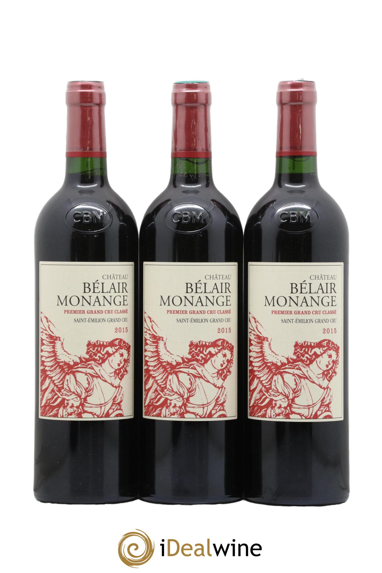 Château Belair (Belair-Monange) 1er Grand Cru Classé B 2015 - Lot of 6 bottles - 1