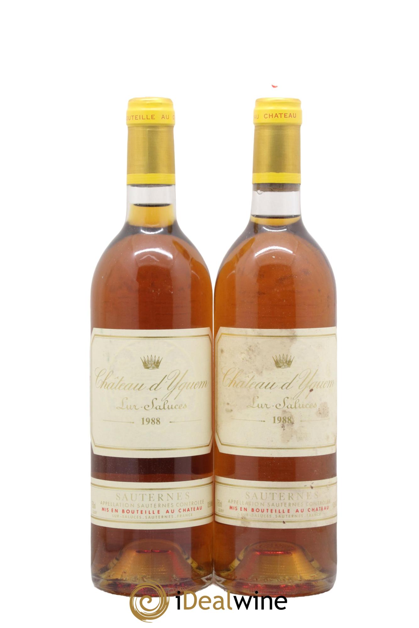 Château d' Yquem 1er Cru Classé Supérieur 1988 - Lot de 2 bouteilles - 0
