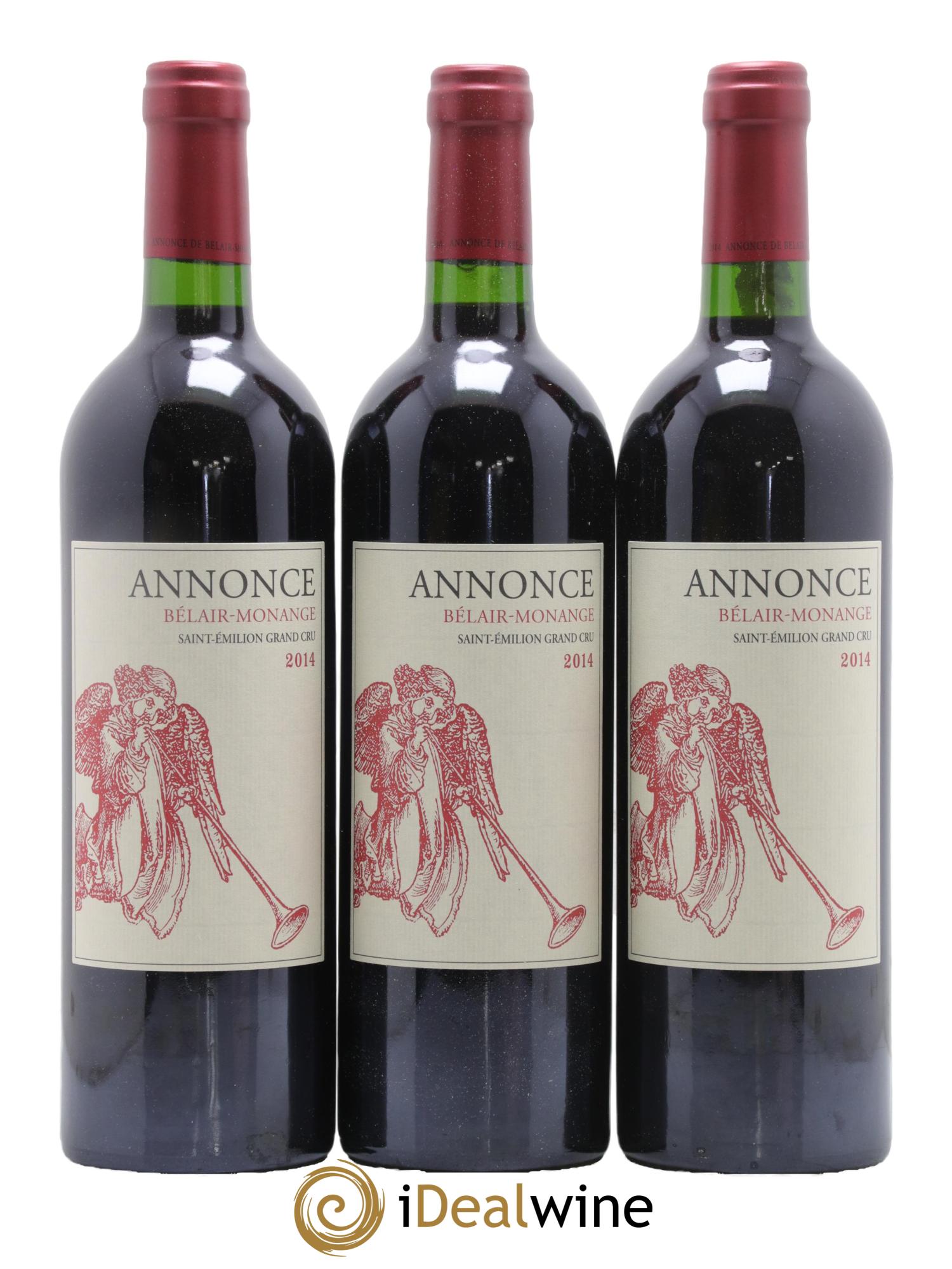 Saint-Émilion Grand Cru Annonce de Bélair-Monange Château Bélair-Monange 2014 - Lot of 6 bottles - 1