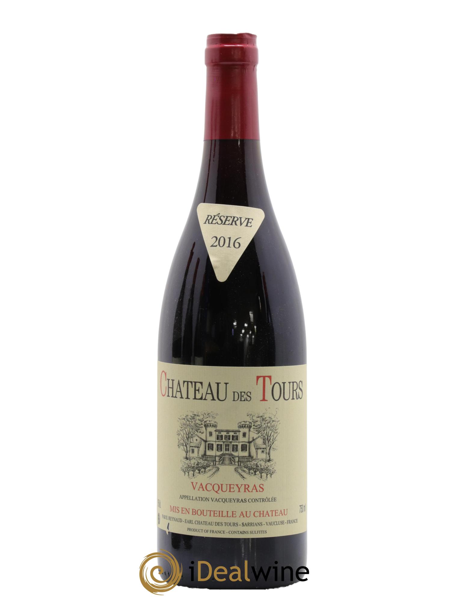 Vacqueyras Château des Tours Emmanuel Reynaud 2016 - Lot de 1 bouteille - 0