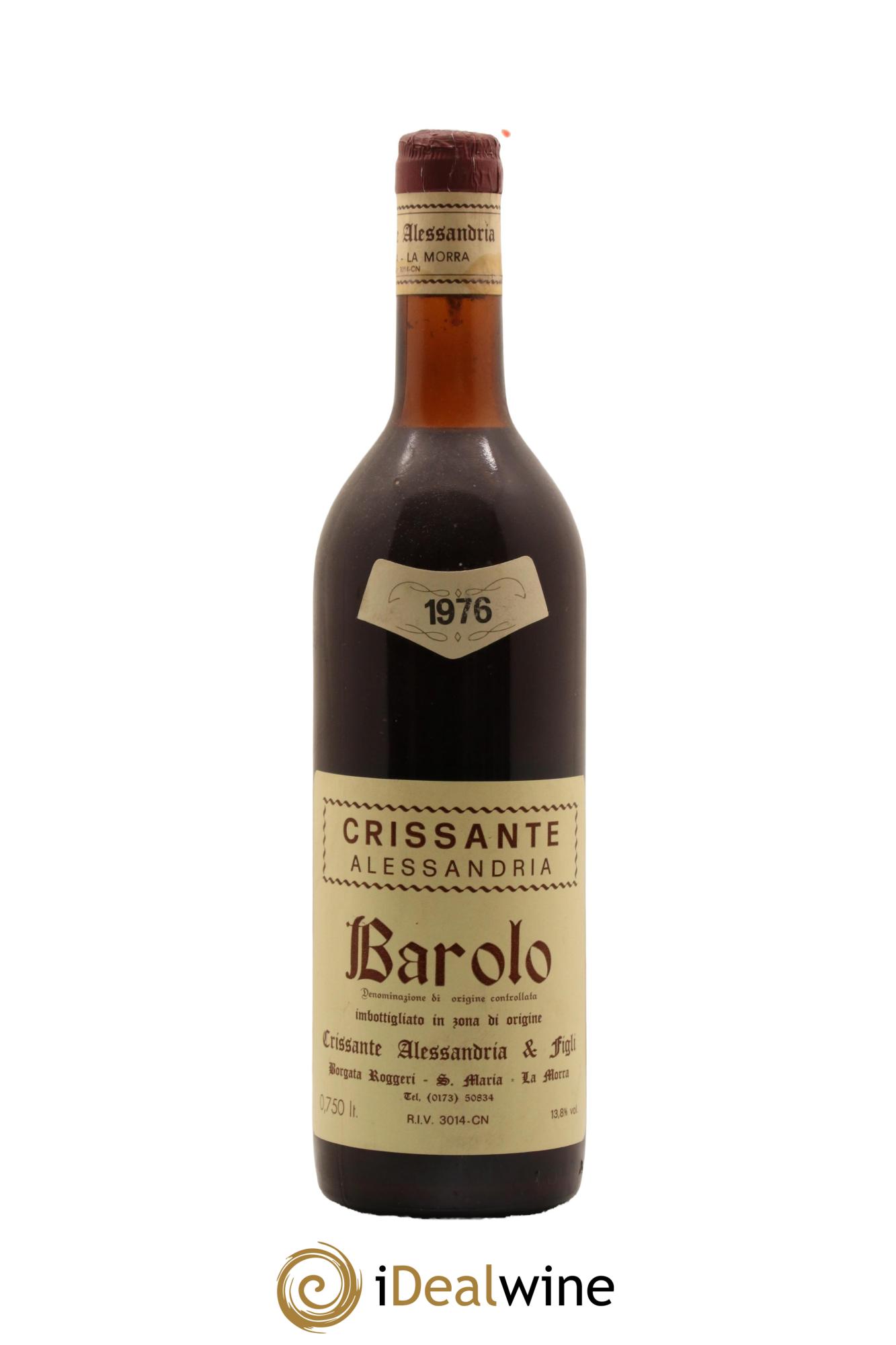 Barolo Crissante Alessandria 1976 - Lot de 1 bouteille - 0