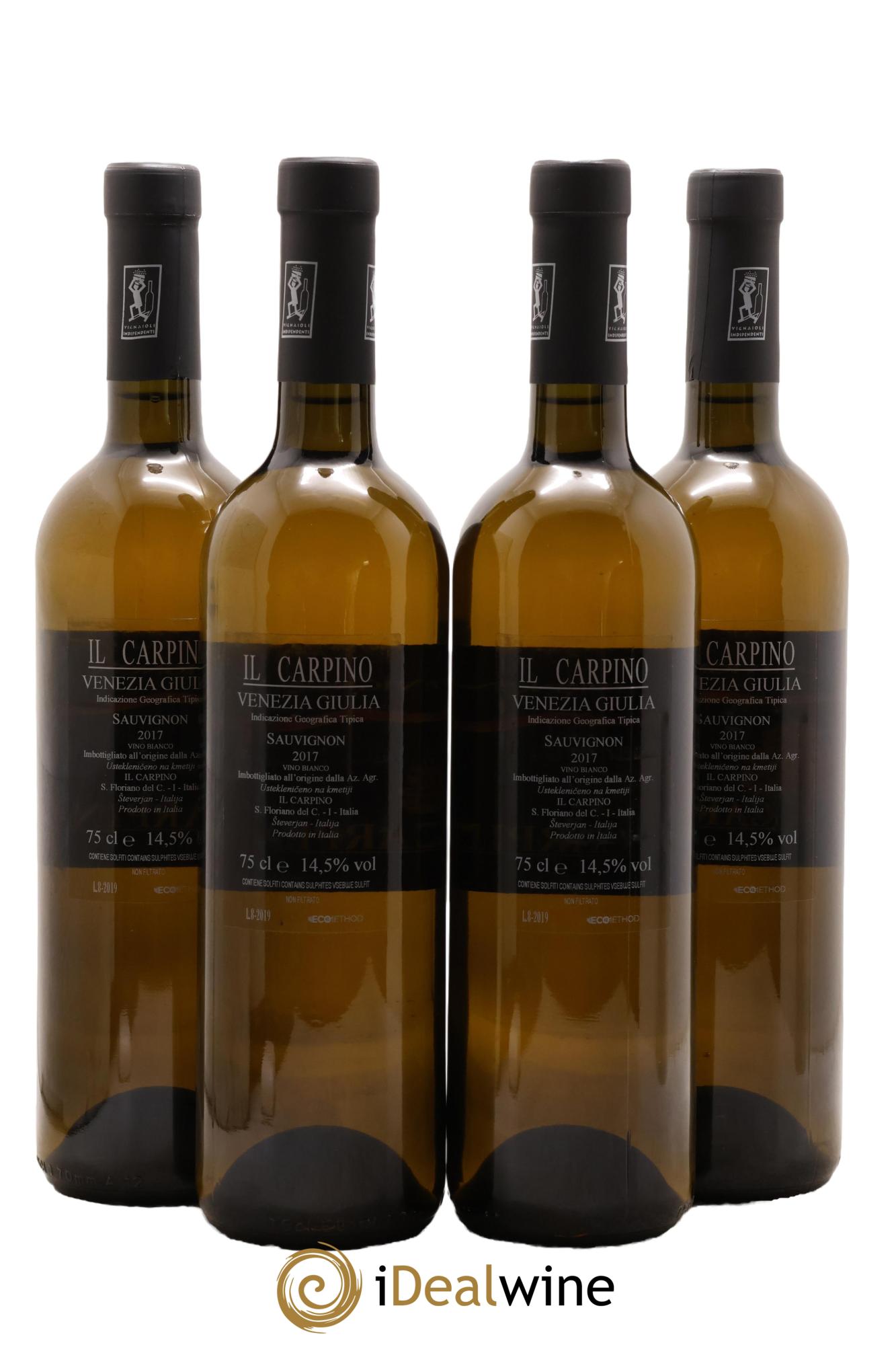 IGT Venezia Giulia Sauvignon Il Carpino 2017 - Lot de 4 bouteilles - 1