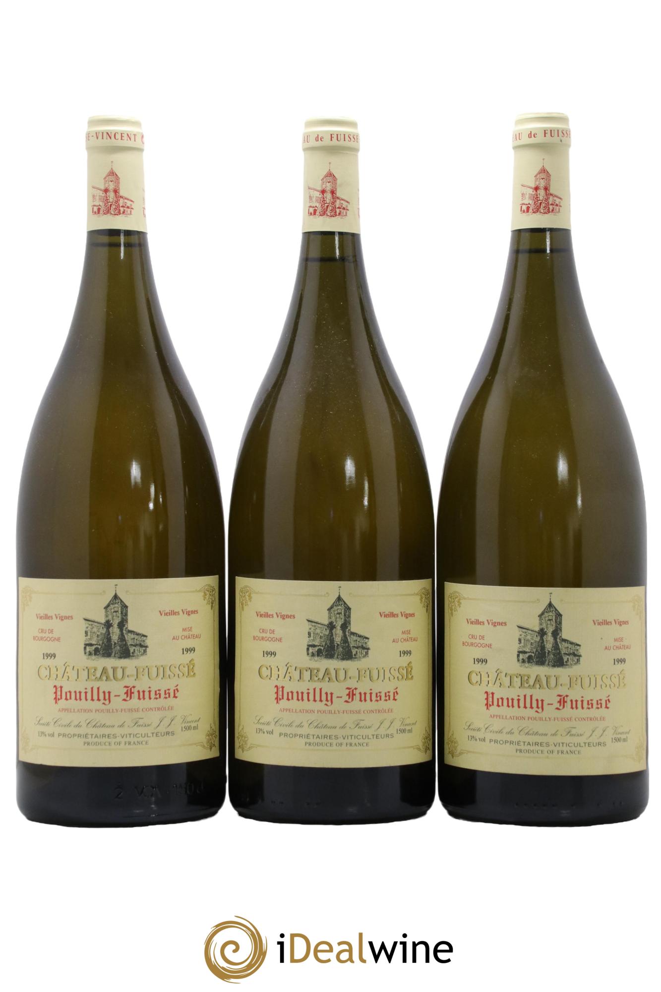 Pouilly-Fuissé Château Fuissé 1999 - Posten von 3 Magnum - 0