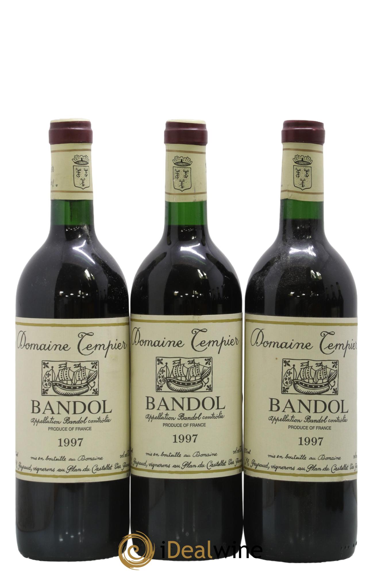 Bandol Domaine Tempier Famille Peyraud 1997 - Lotto di 3 bottiglie - 0