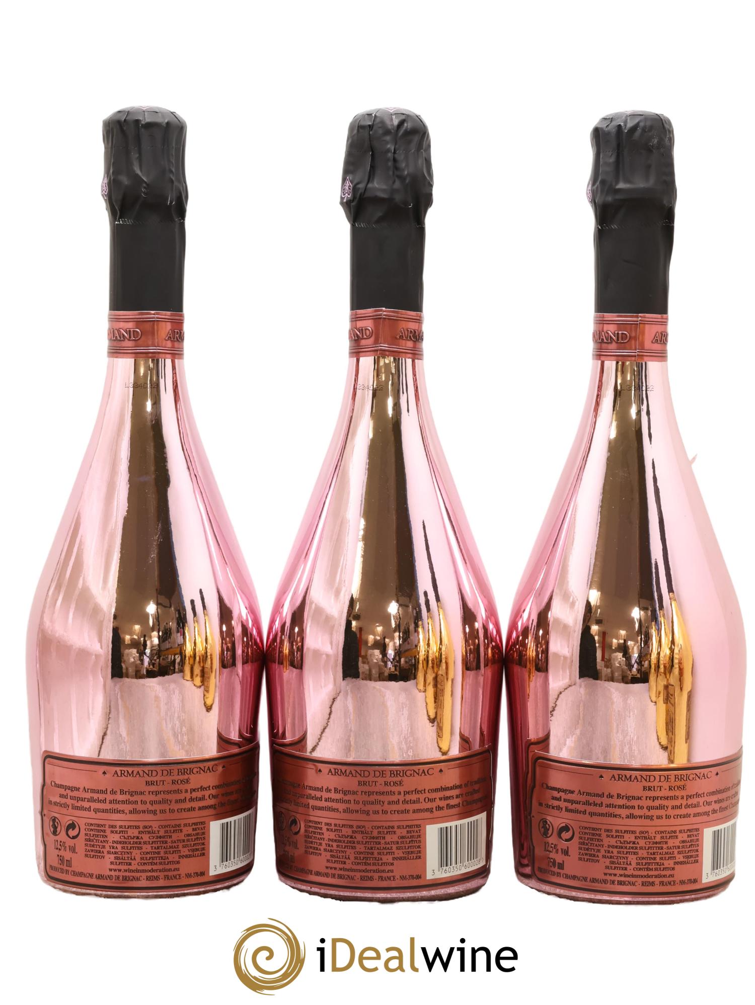 Rosé Brut Armand de Brignac - Posten von 3 Flaschen - 1