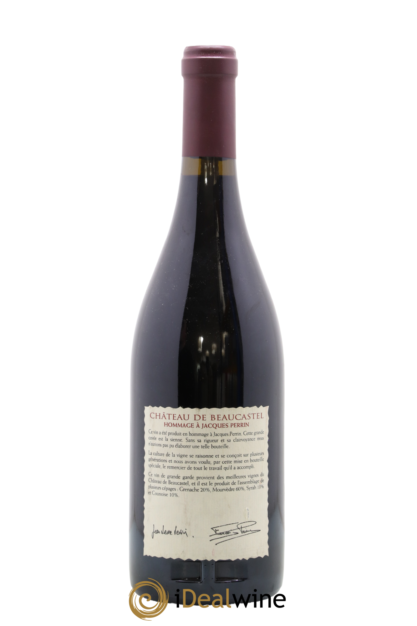 Châteauneuf-du-Pape Château de Beaucastel Hommage à Jacques Perrin Famille Perrin 2001 - Lot of 1 bottle - 1