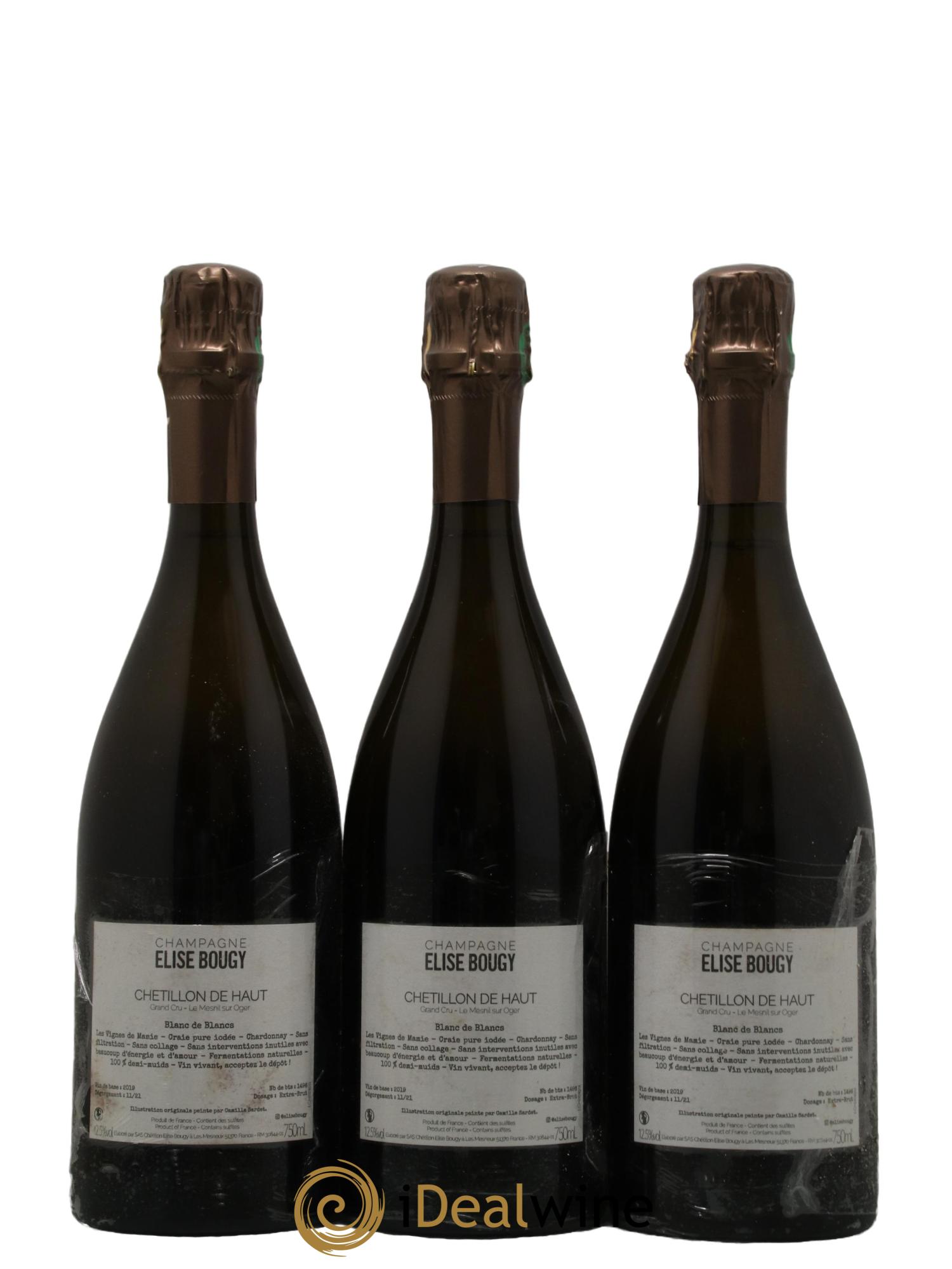 Chétillon de Haut Le Mesnil sur Oger Elise Bougy - Lot de 3 bouteilles - 1