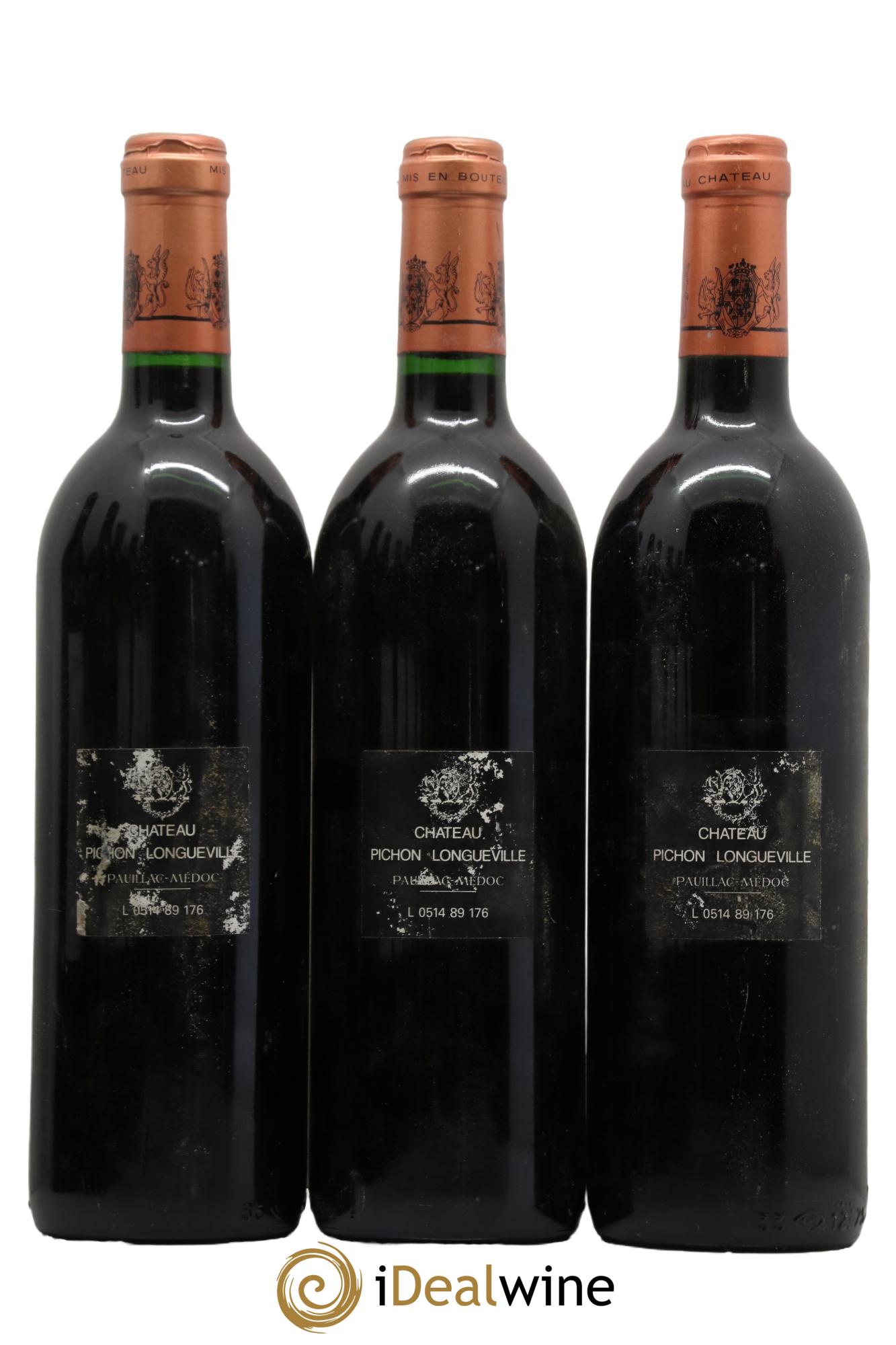 Pichon Longueville Baron 2ème Grand Cru Classé  1989 - Posten von 3 Flaschen - 1
