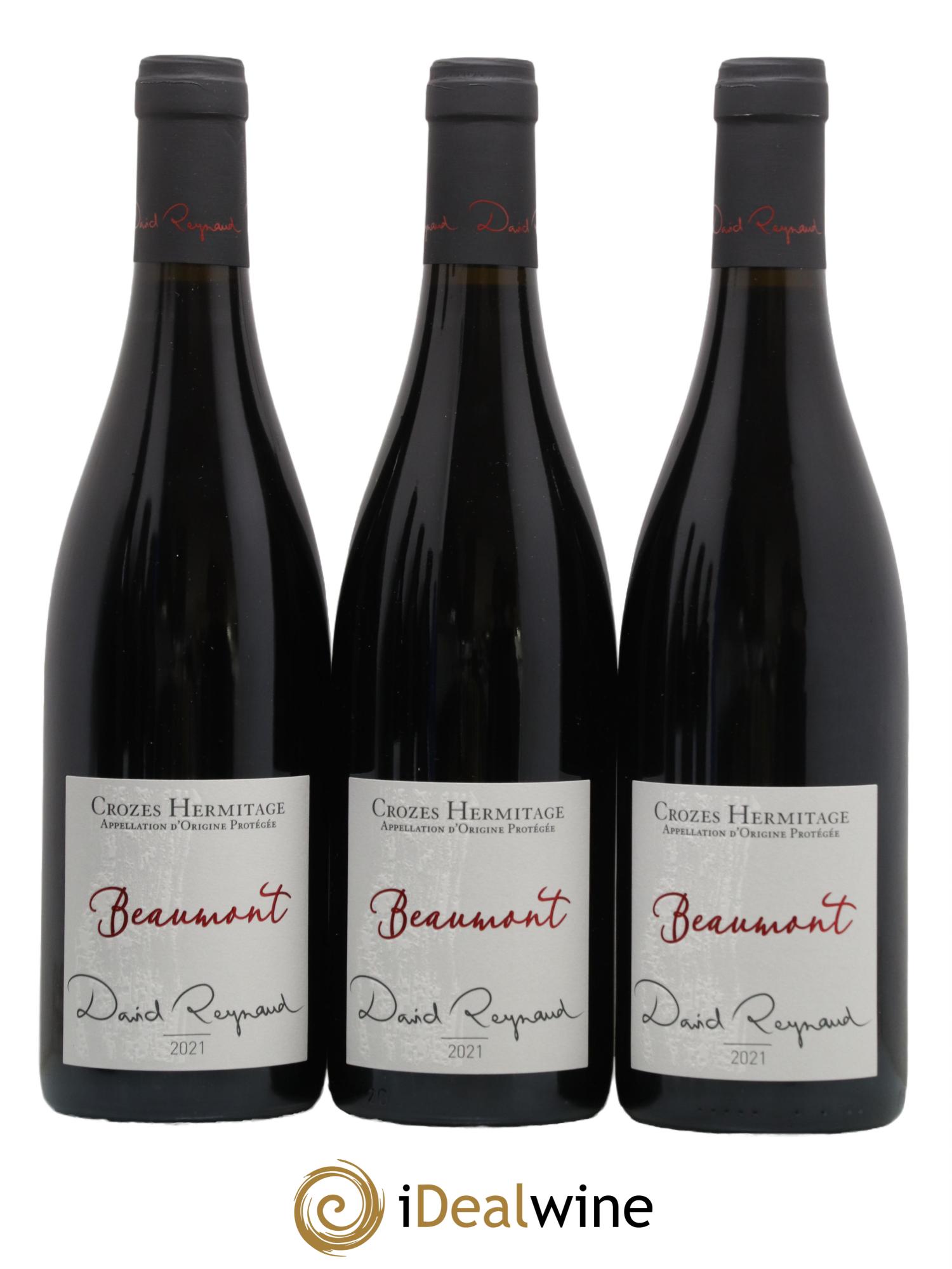 Crozes-Hermitage Beaumont David Reynaud 2021 - Lot de 3 bouteilles - 0