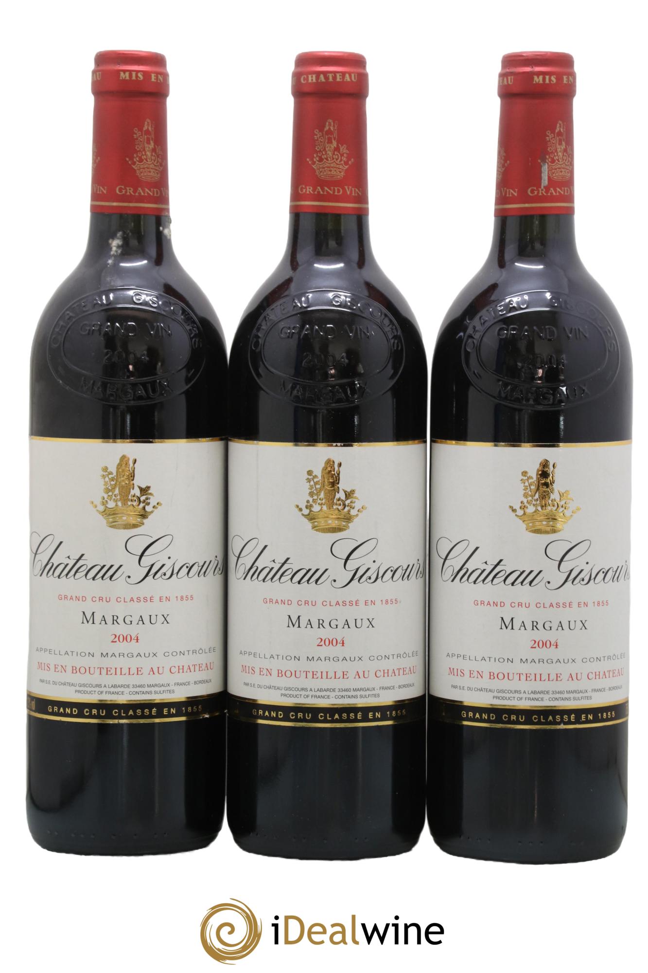 Château Giscours 3ème Grand Cru Classé 2004 - Lot de 3 bouteilles - 0
