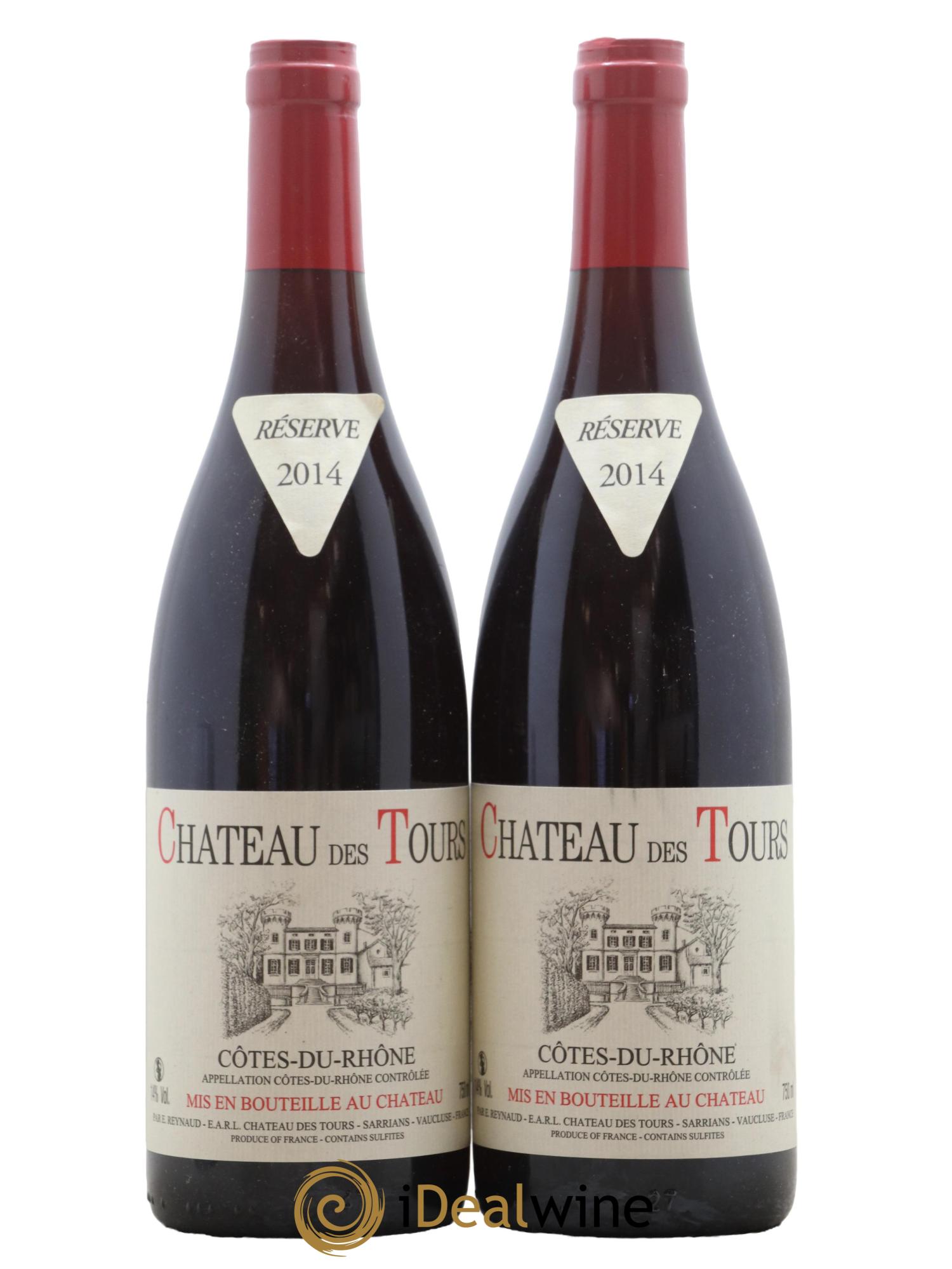 Côtes-du-Rhône Château des Tours Emmanuel Reynaud 2014 - Lot de 2 bouteilles - 0