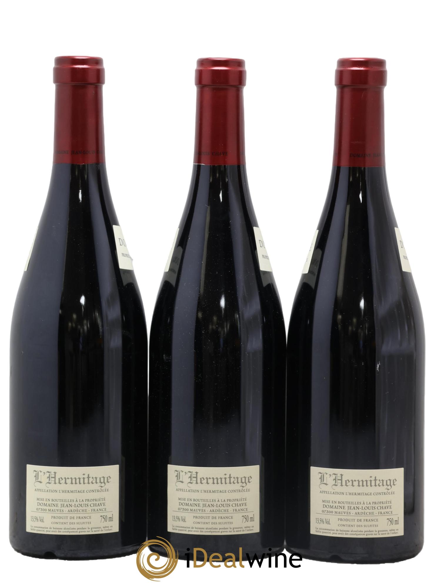 Hermitage Jean-Louis Chave 2021 - Lot of 3 bottles - 1