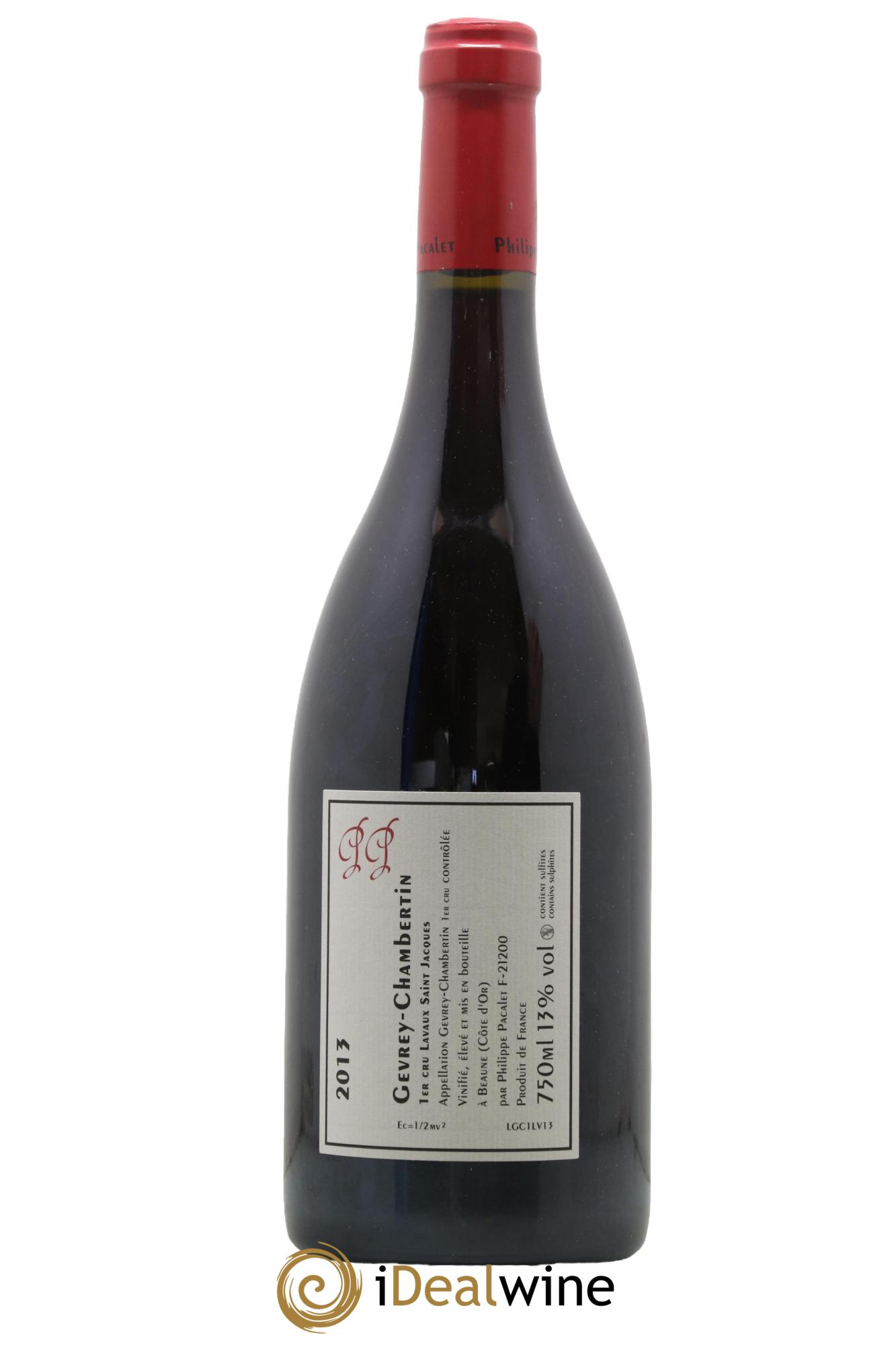 Gevrey-Chambertin 1er Cru Lavaux Saint-Jacques Philippe Pacalet 2013 - Lot of 1 bottle - 1