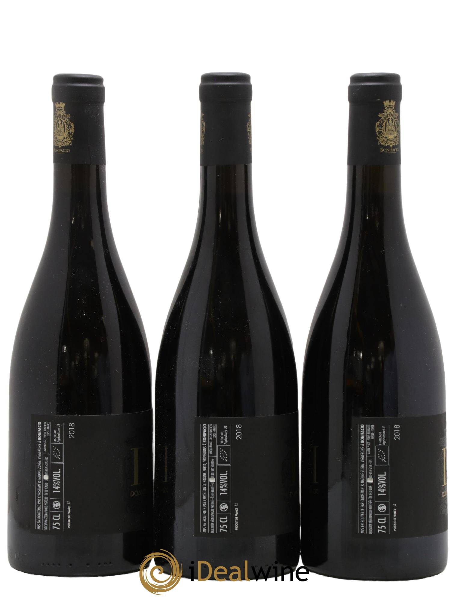 Vin de Corse Ile de Beauté Domaine Zuria 2018 - Lotto di 3 bottiglie - 1