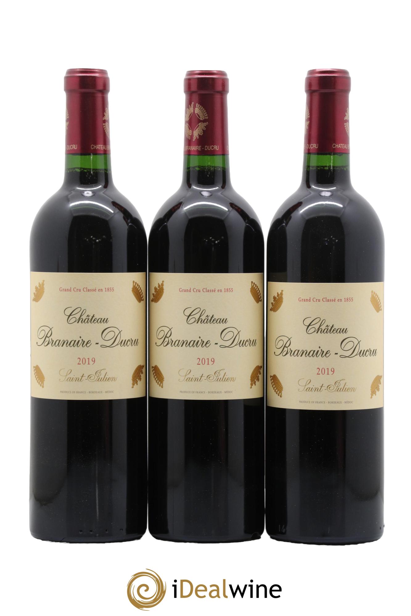 Château Branaire Ducru 4ème Grand Cru Classé 2019 - Lot de 12 bouteilles - 1