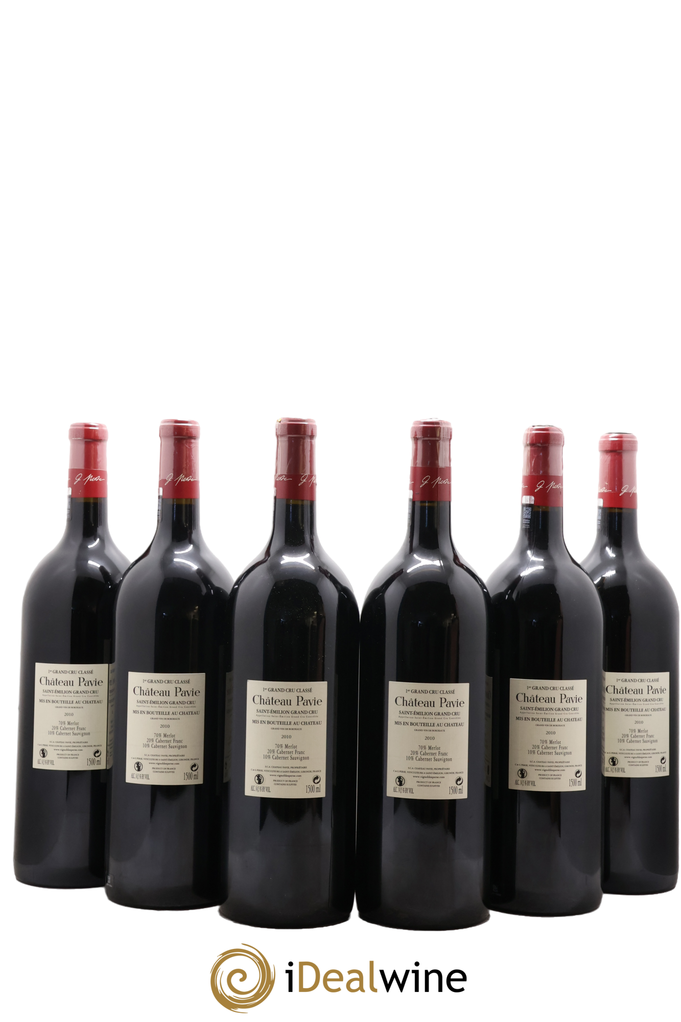 Château Pavie 1er Grand Cru Classé A 2010 - Lot de 6 magnums - 1