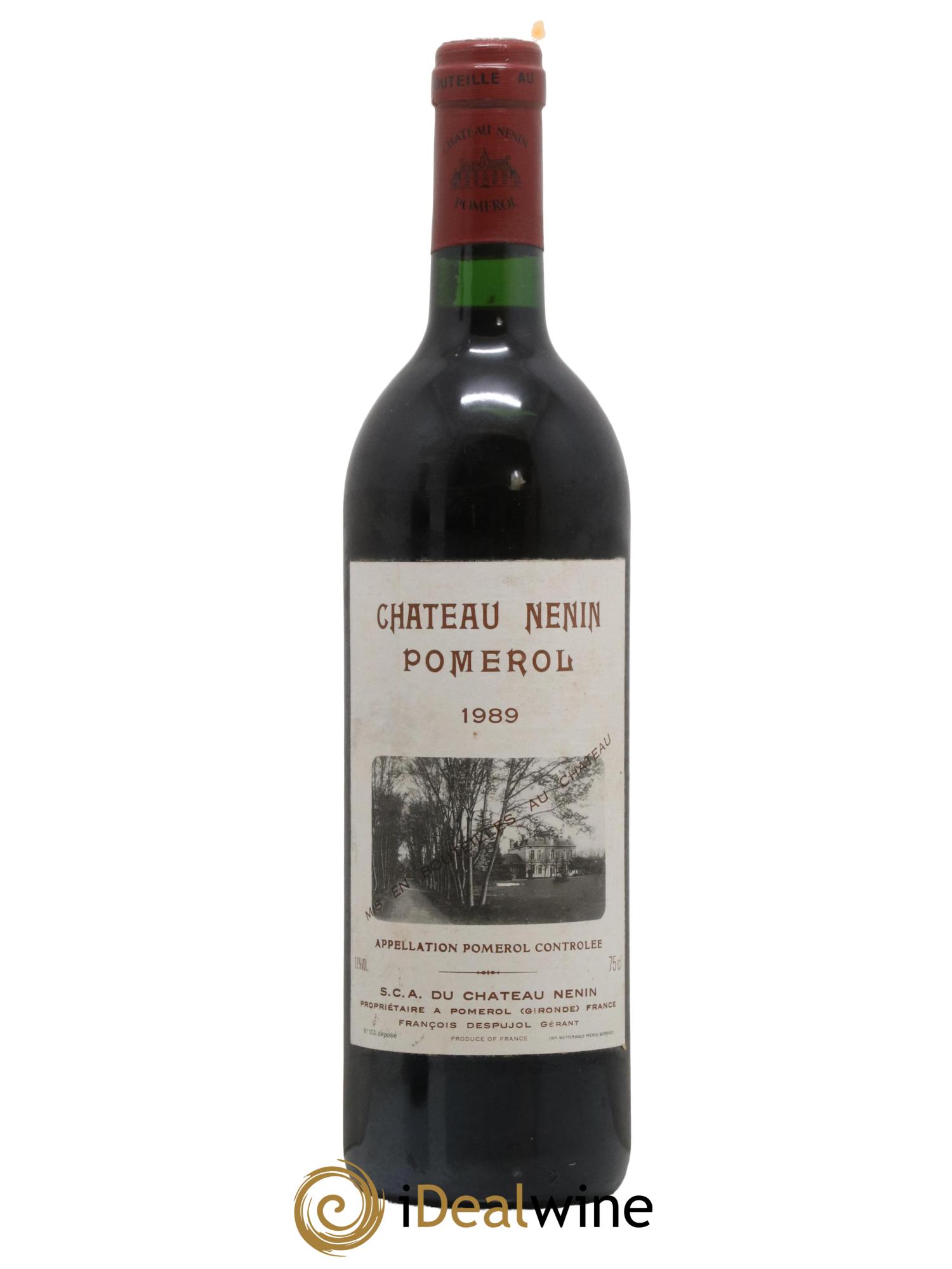 Château Nenin 1989 - Lot de 1 bouteille - 0