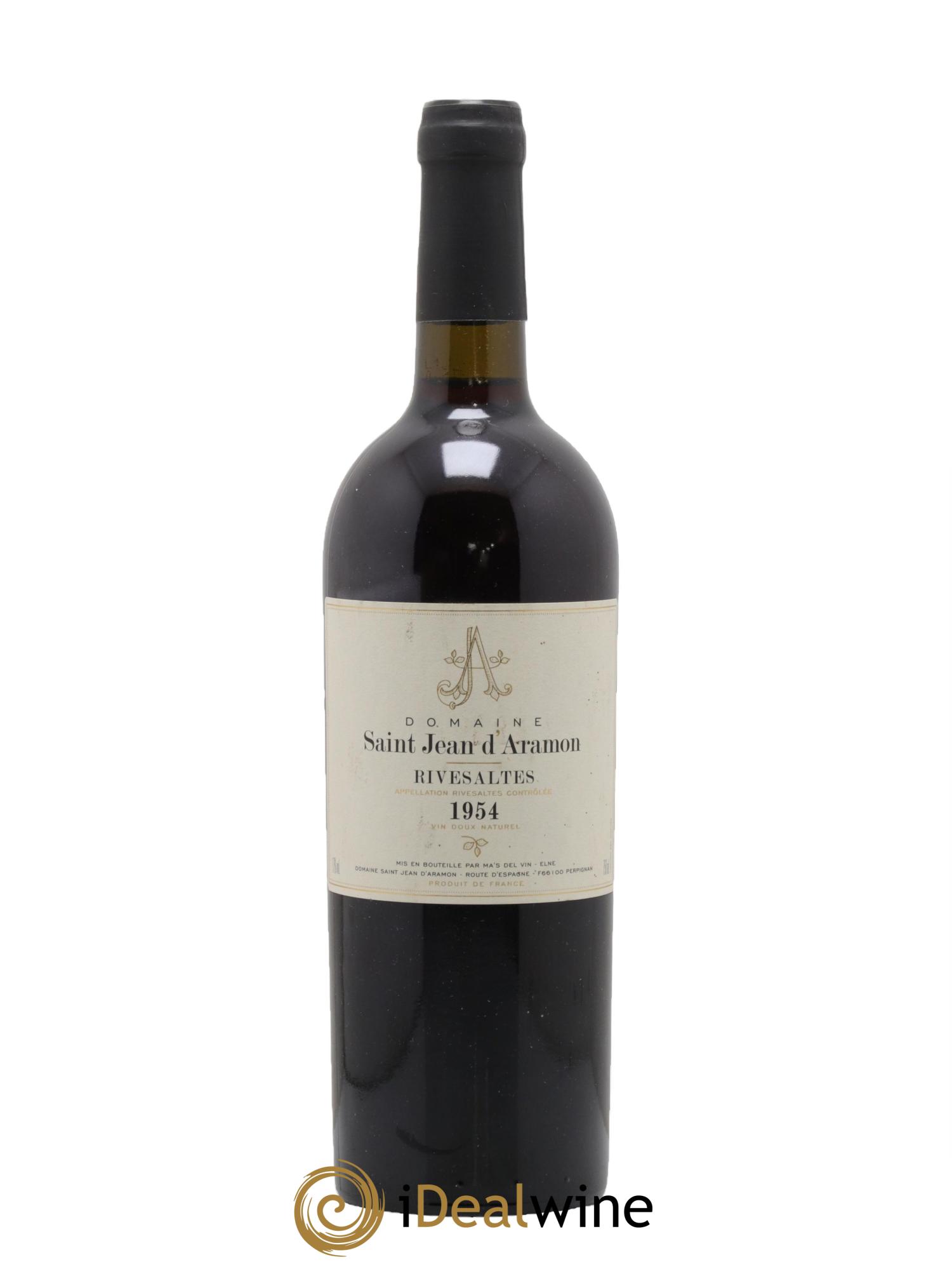Rivesaltes Saint Jean d'Aramon (Domaine) 1954 - Posten von 1 Flasche - 0