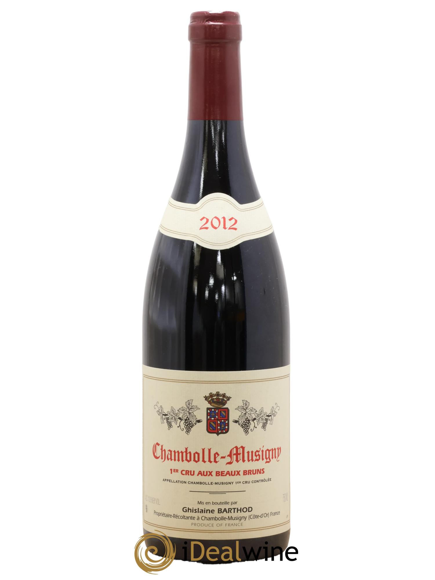 Chambolle-Musigny 1er Cru Aux Beaux Bruns Ghislaine Barthod 2012 - Lot de 1 bouteille - 0