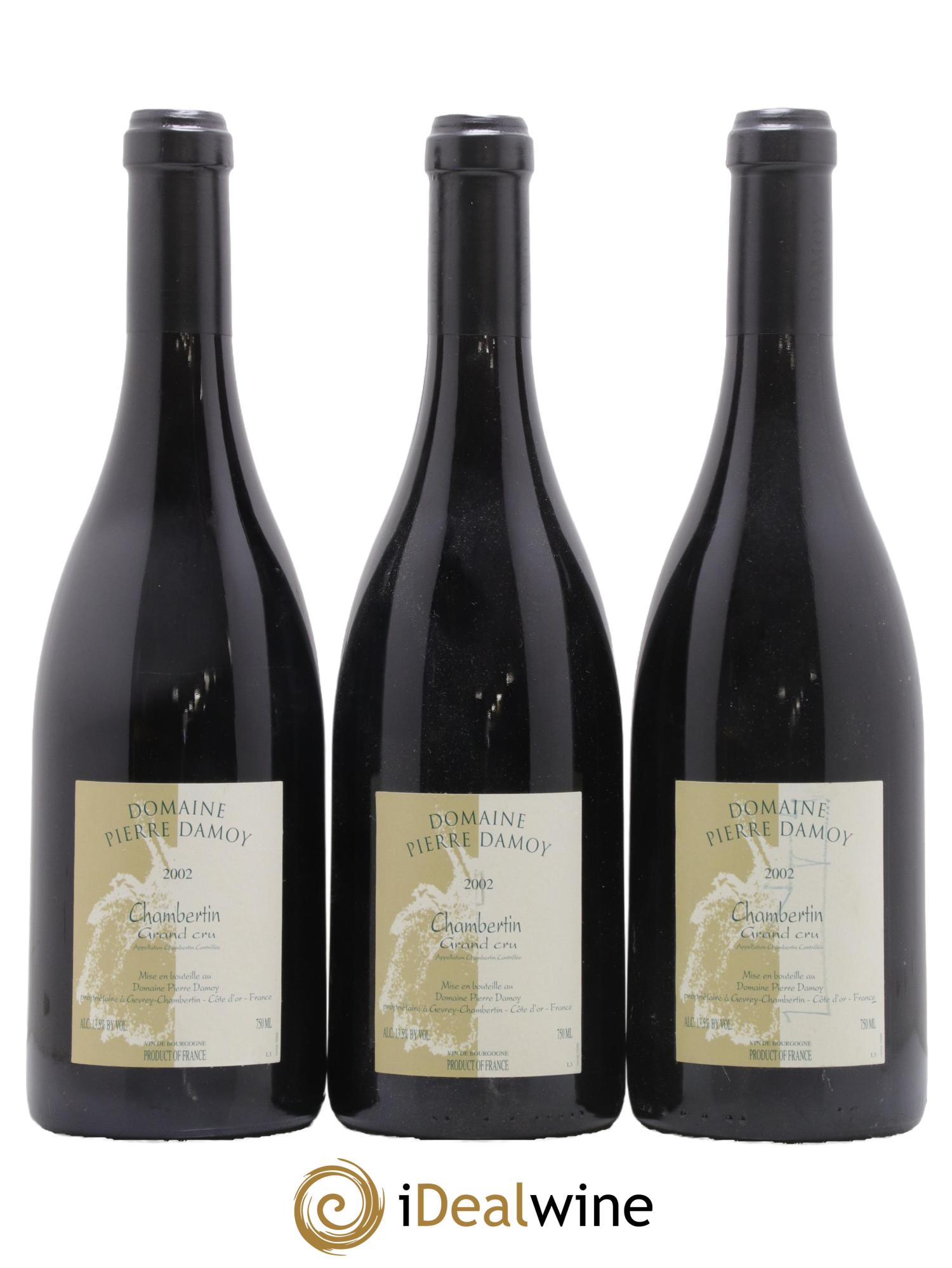 Chambertin Grand Cru Pierre Damoy 2002 - Lot de 3 bouteilles - 0