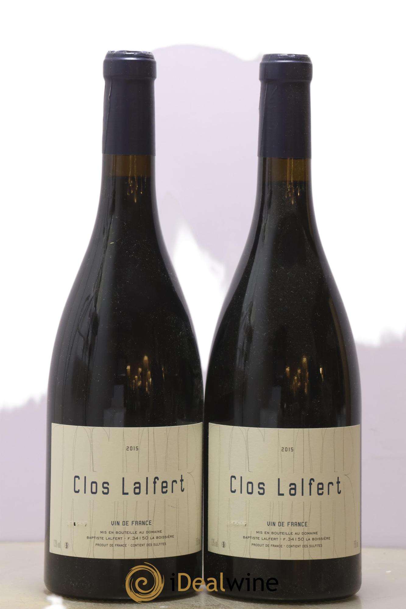 Vin de France Clos Lalfert - Baptiste Lalfert 2015 - Lot of 2 bottles - 0