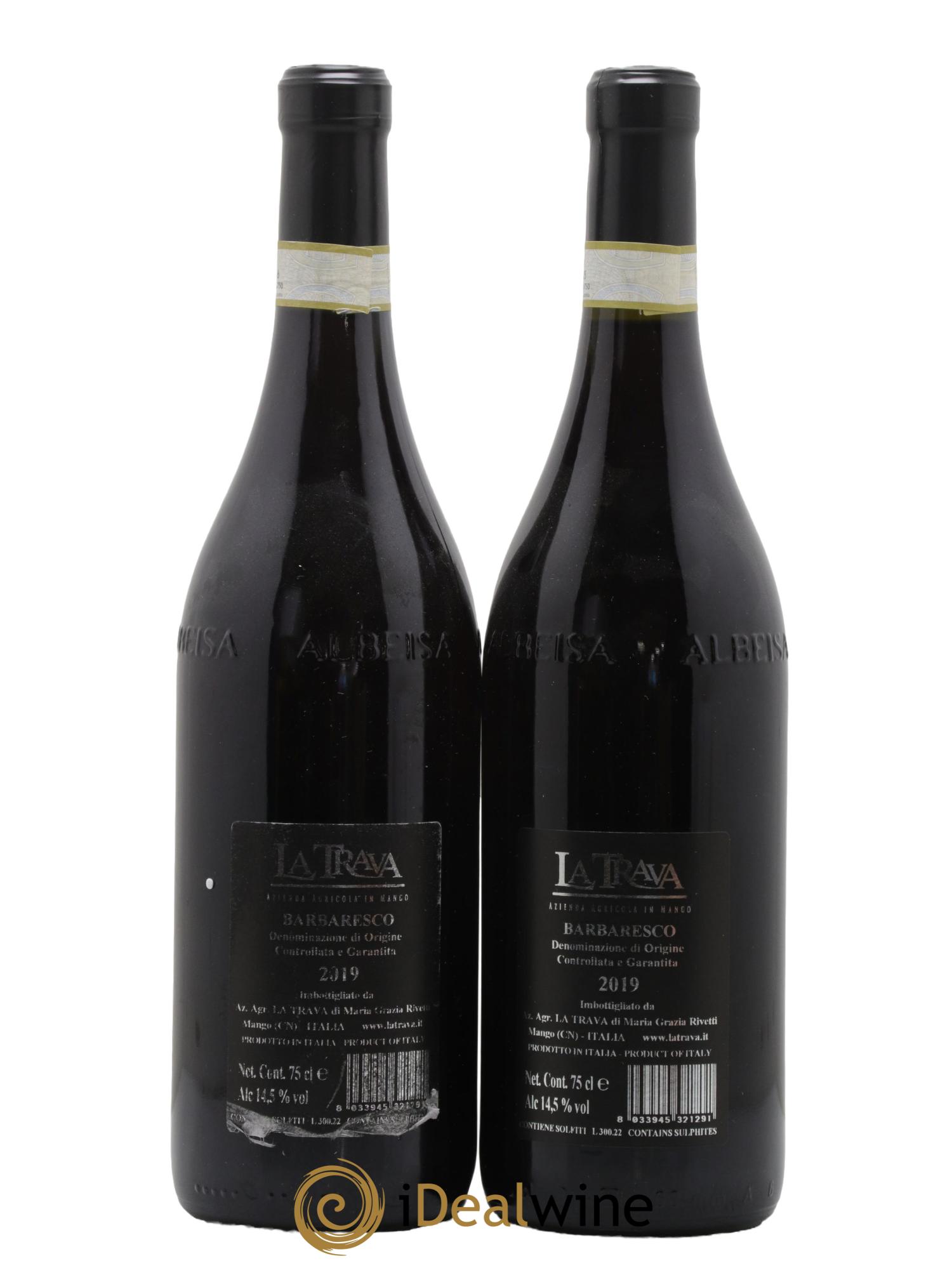 Barbaresco DOCG La Trava 2019 - Lot de 2 bouteilles - 1