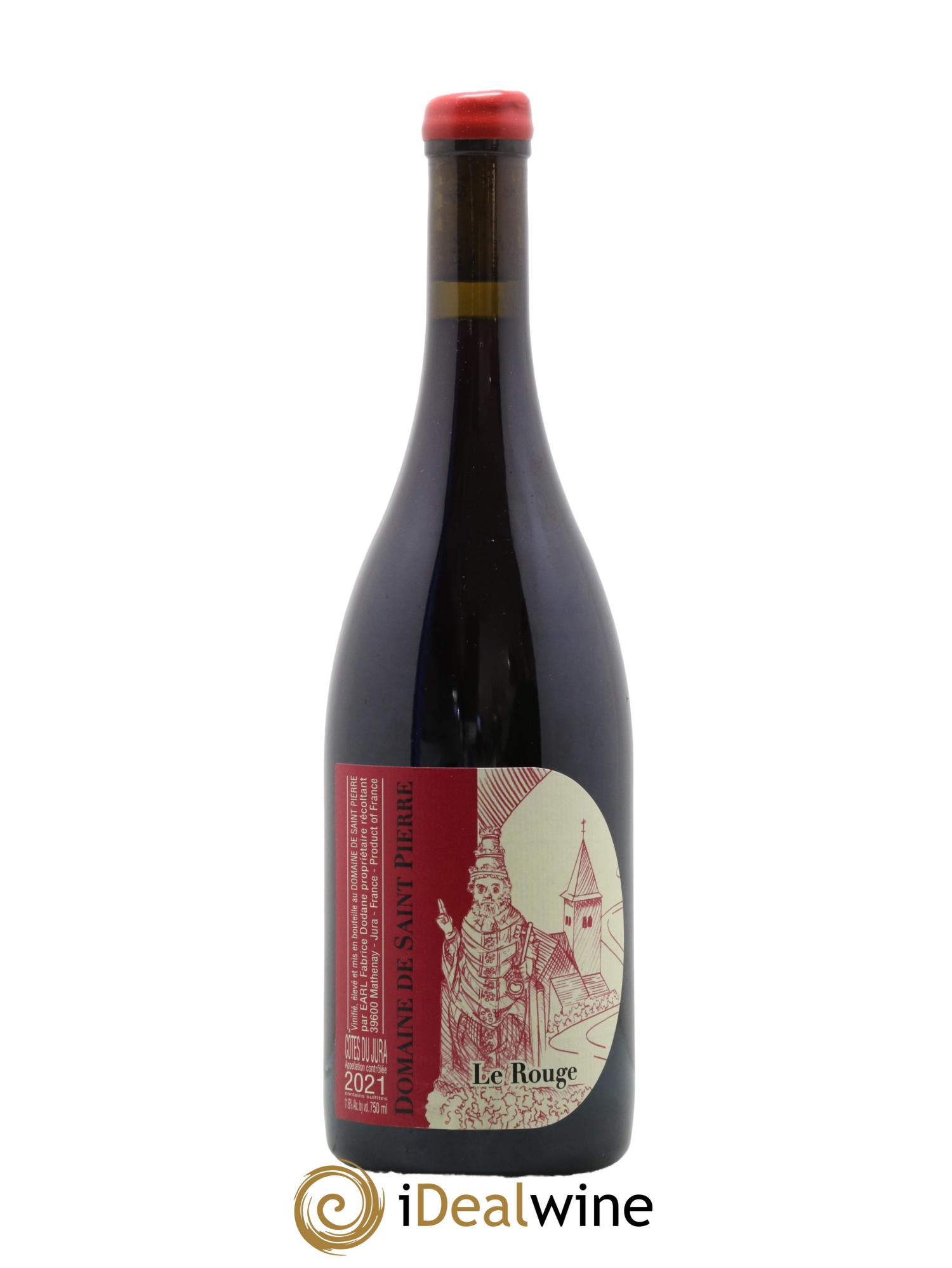 Côtes du Jura Le Rouge Domaine de Saint Pierre 2021 - Lot de 1 bouteille - 0