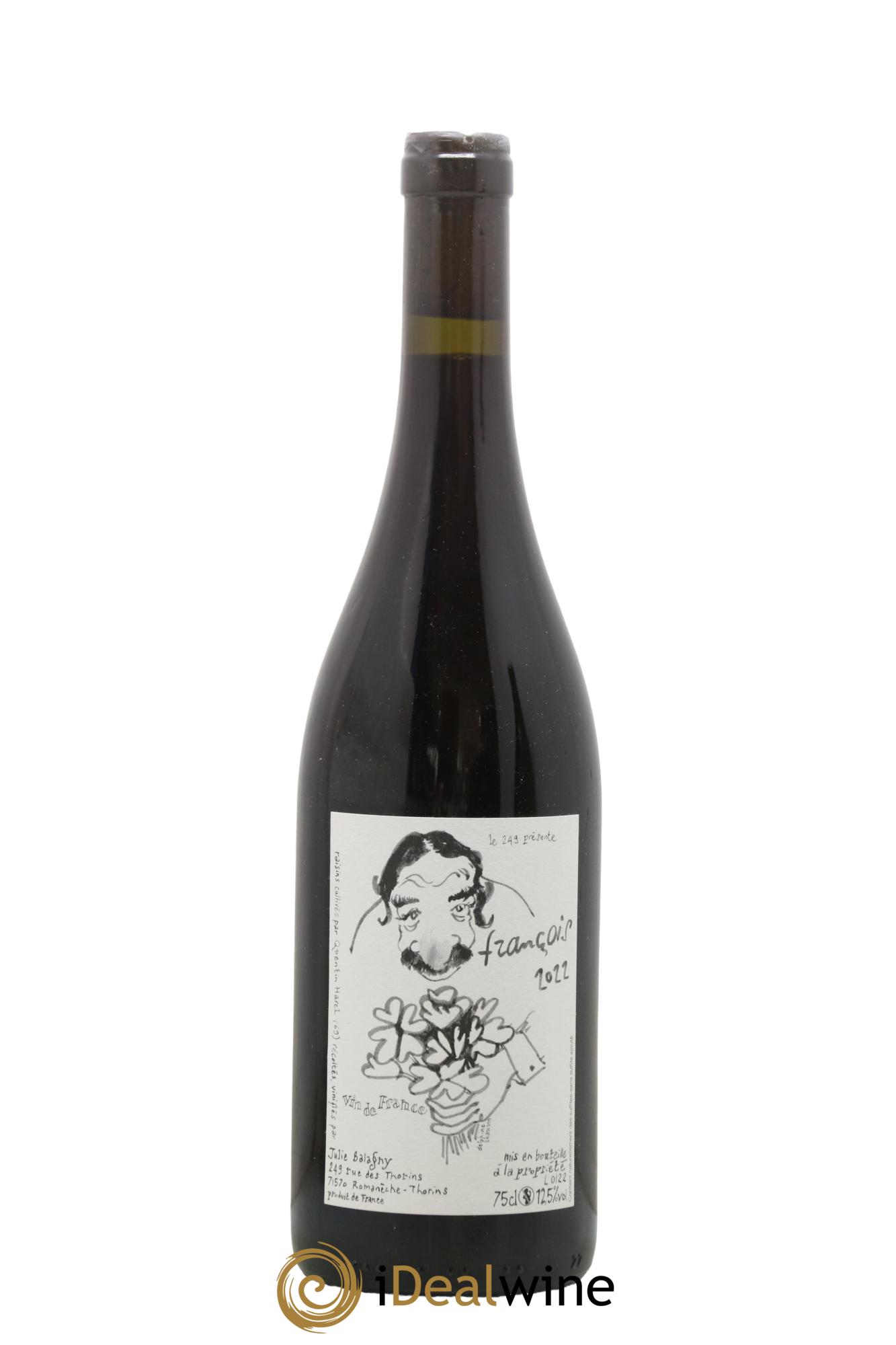 Vin de France François Julie Balagny 2022 - Lot of 1 bottle - 0