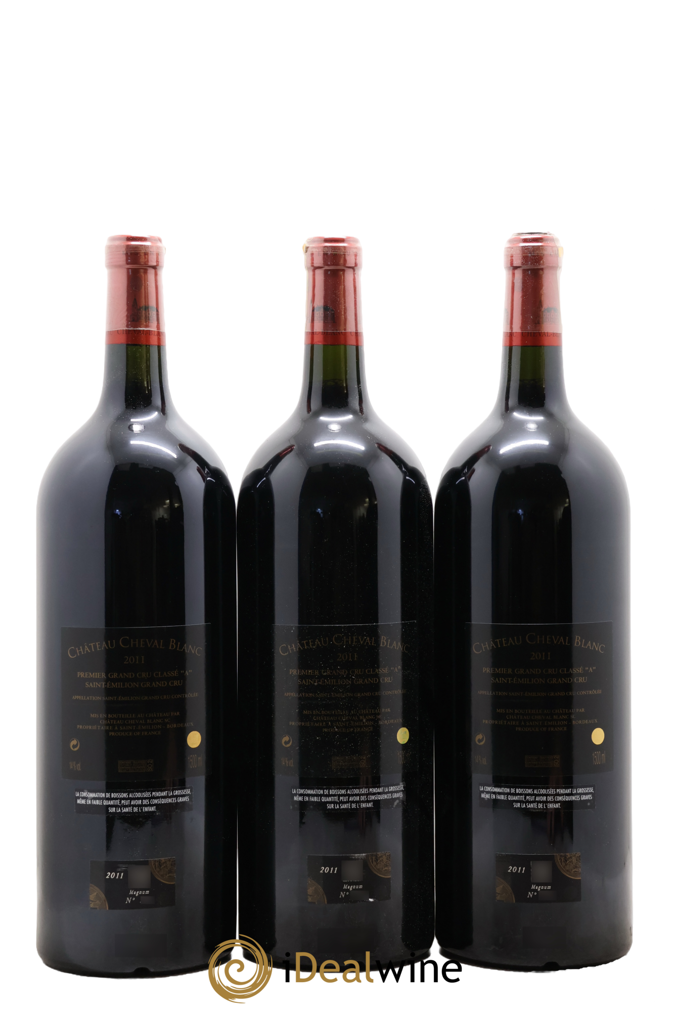 Château Cheval Blanc 1er Grand Cru Classé A 2011 - Lot de 3 magnums - 1