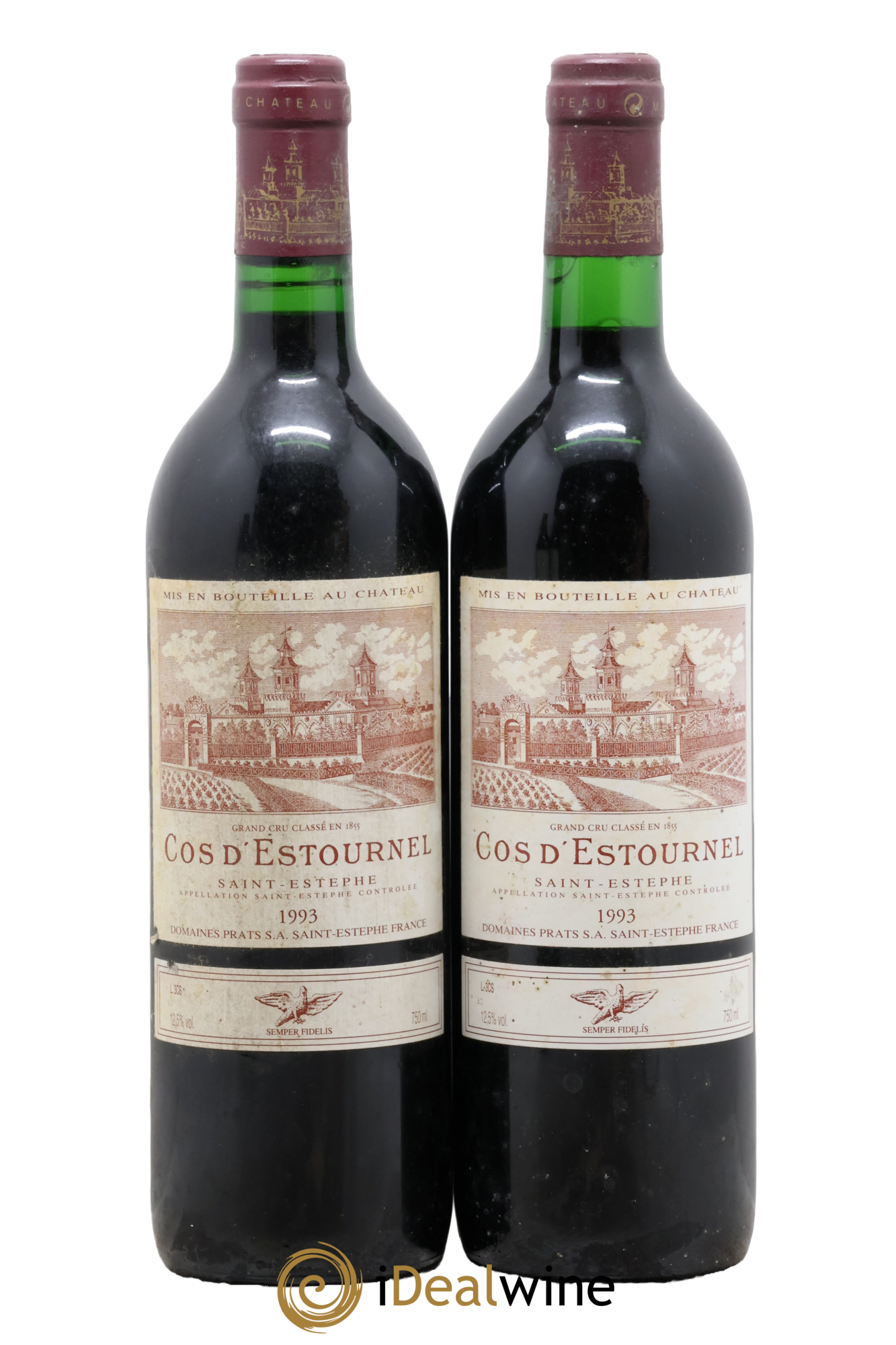 Cos d'Estournel 2ème Grand Cru Classé 1993 - Posten von 2 Flaschen - 0