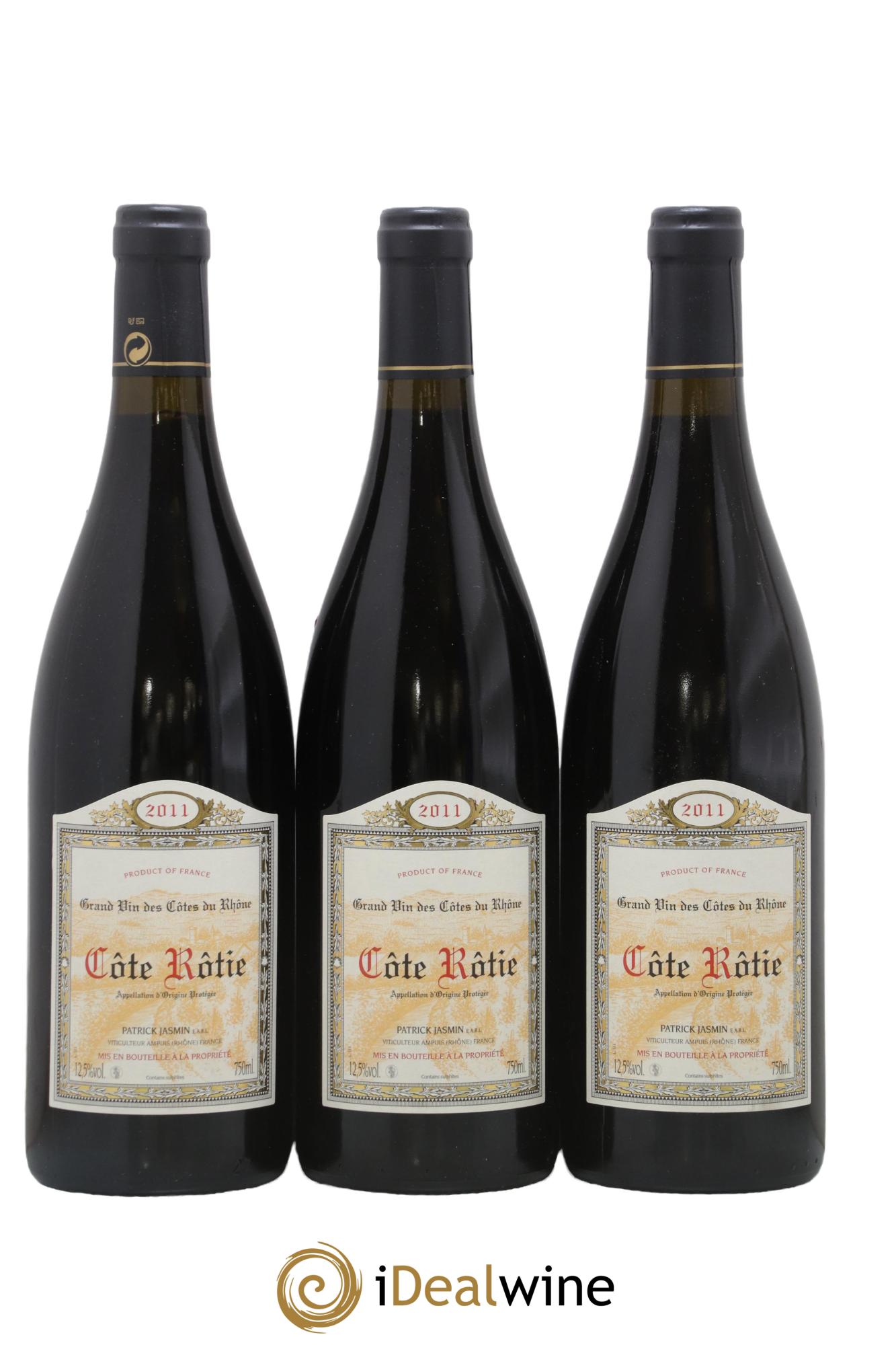 Côte-Rôtie Jasmin (Domaine) 2011 - Lot of 3 bottles - 0