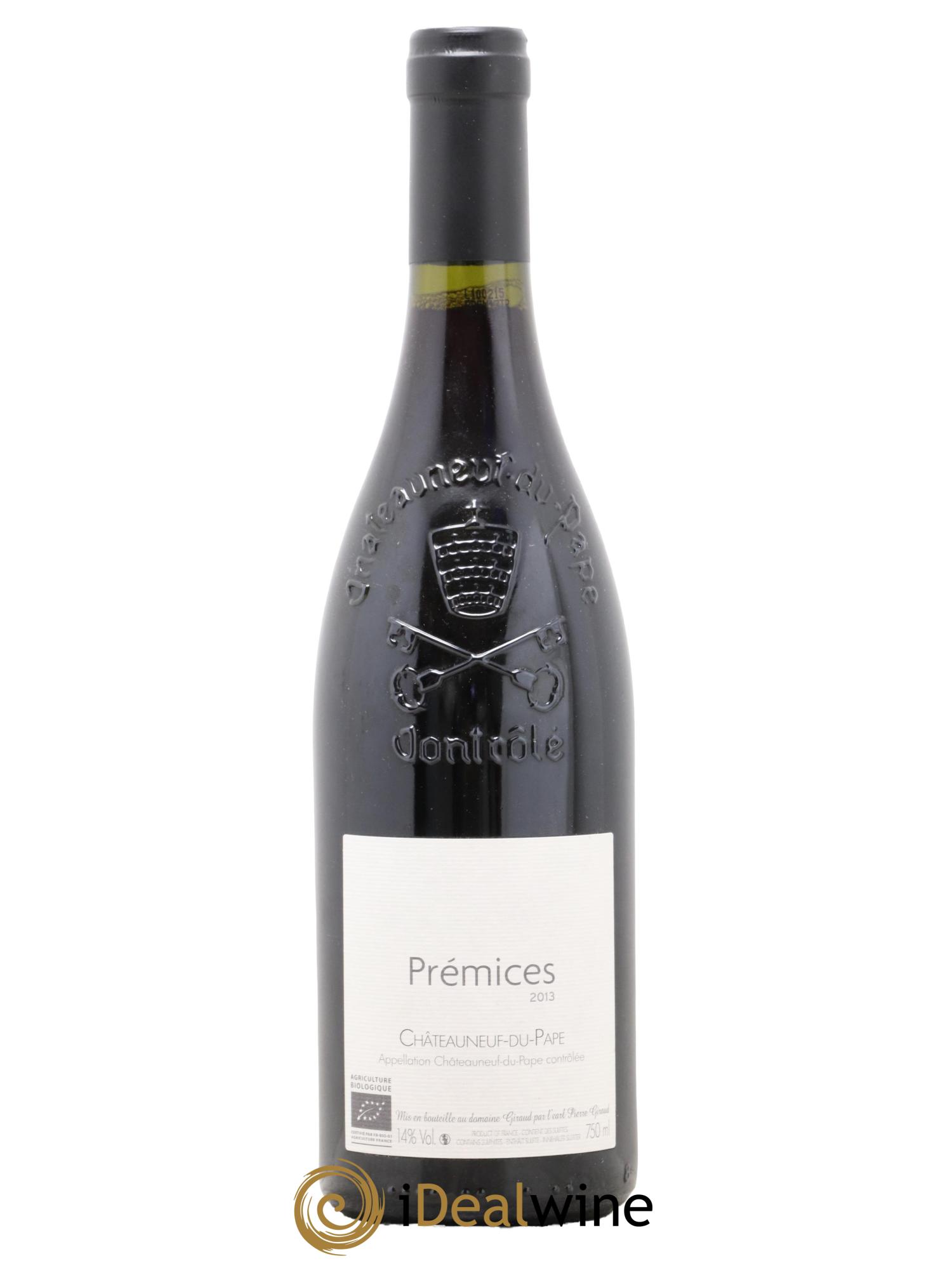Châteauneuf-du-Pape Prémices Giraud (Domaine) 2013 - Lot de 1 bouteille - 0