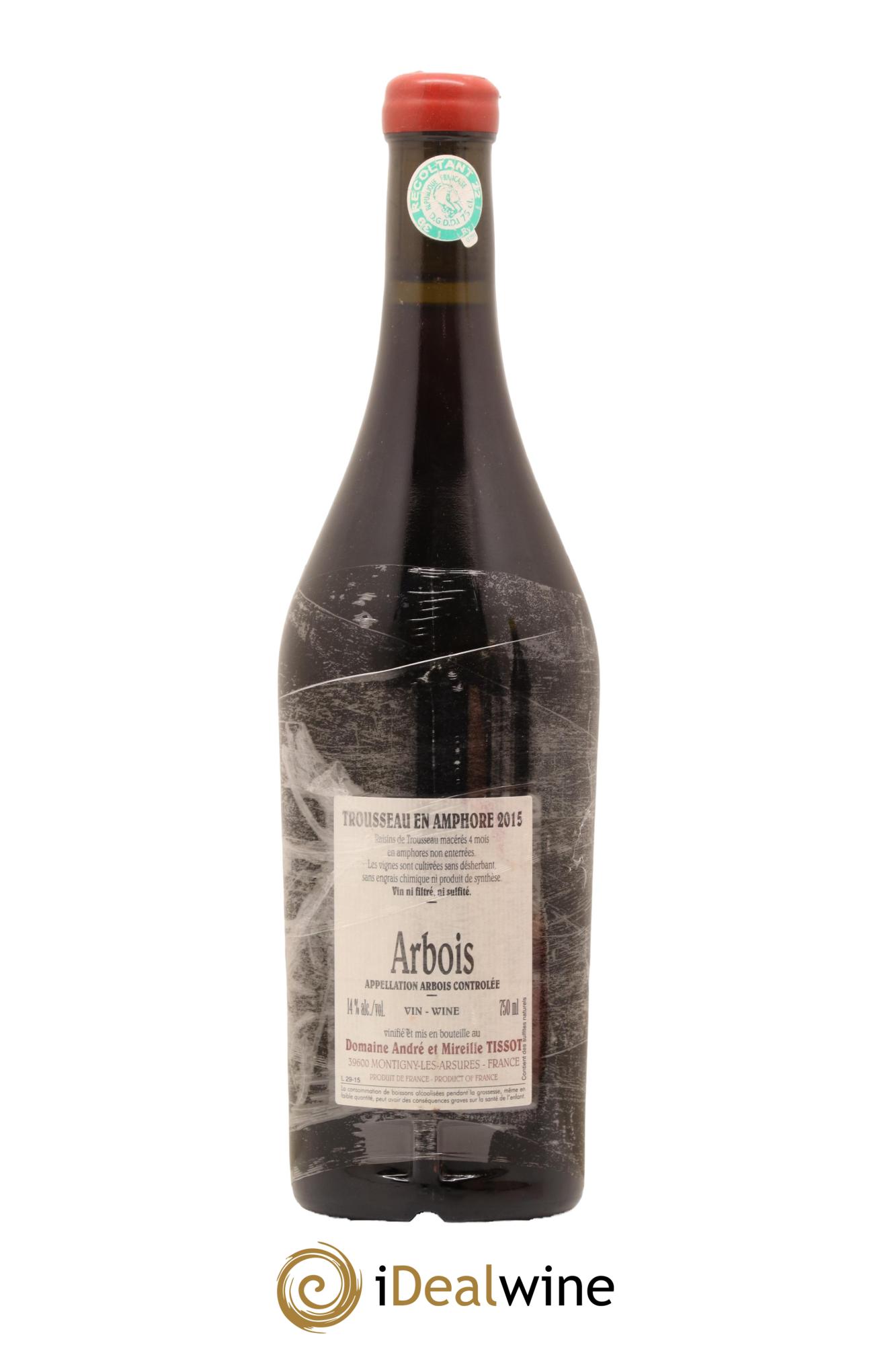 Arbois Trousseau Amphore Bénédicte et Stéphane Tissot 2015 - Posten von 1 Flasche - 1