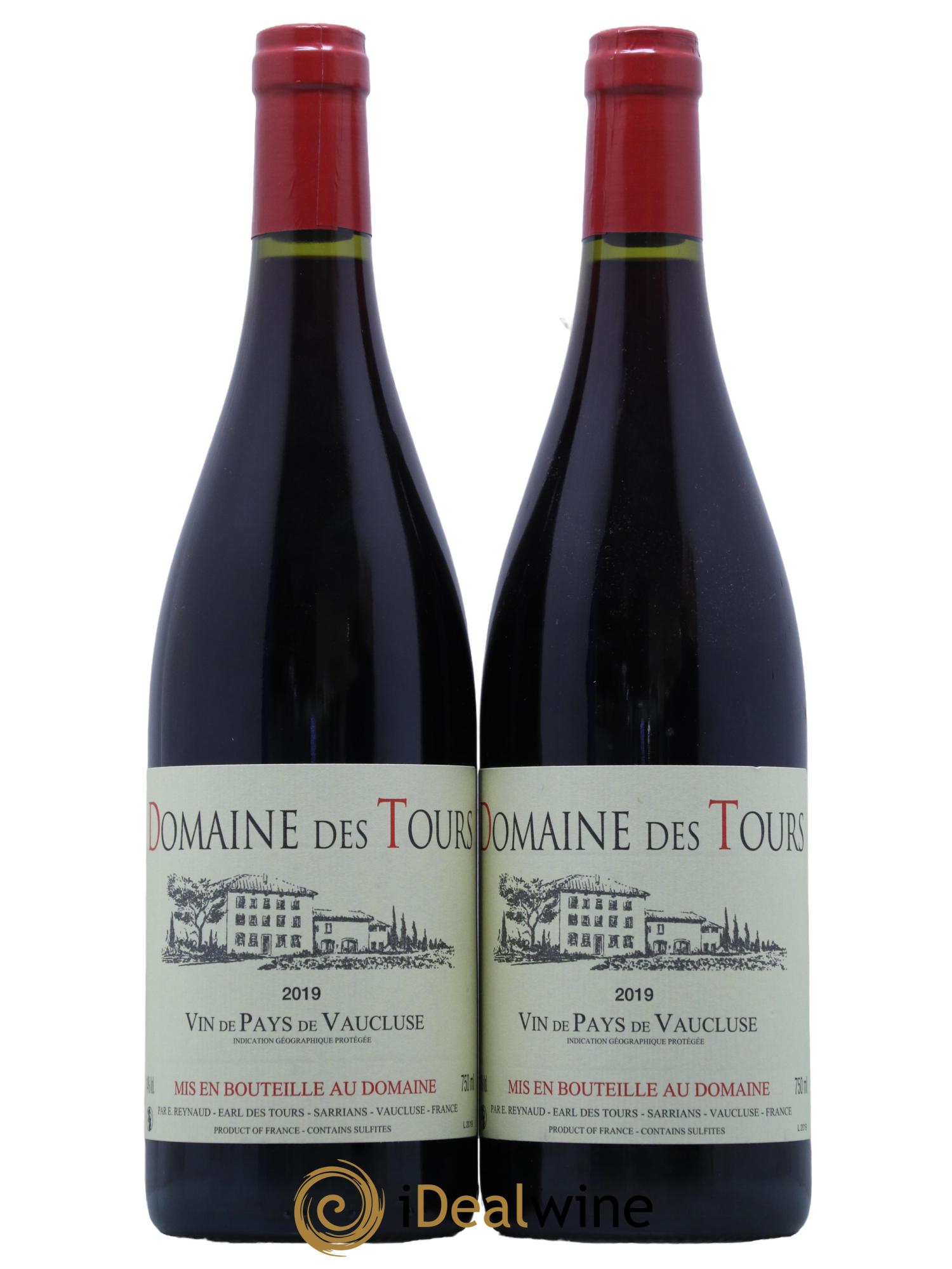 Vaucluse (Vin de Pays de Vaucluse) Domaine des Tours Emmanuel Reynaud 2019 - Lot de 2 bouteilles - 0