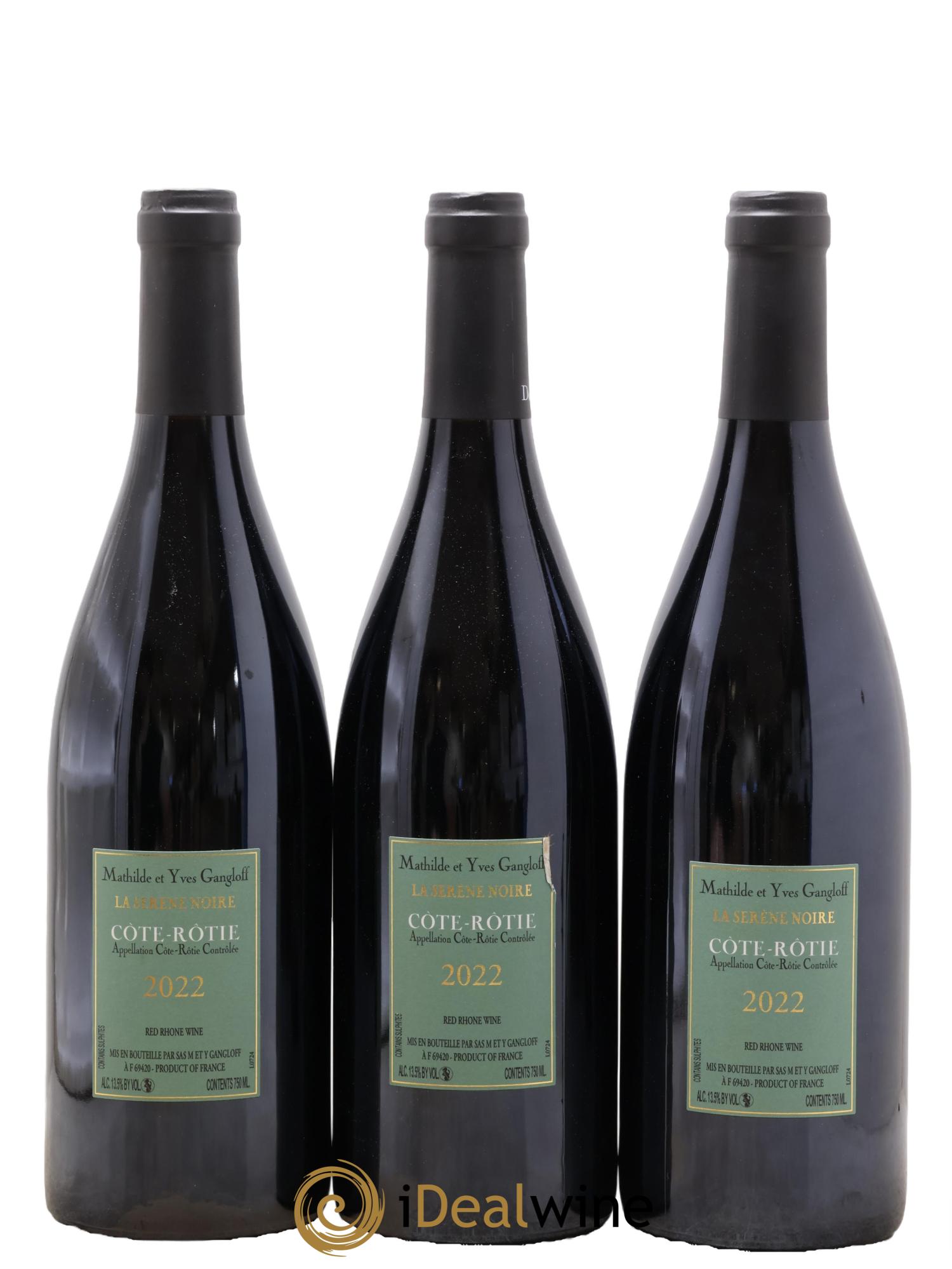 Côte-Rôtie La Sereine Noire Gangloff (Domaine) 2022 - Lotto di 3 bottiglie - 1