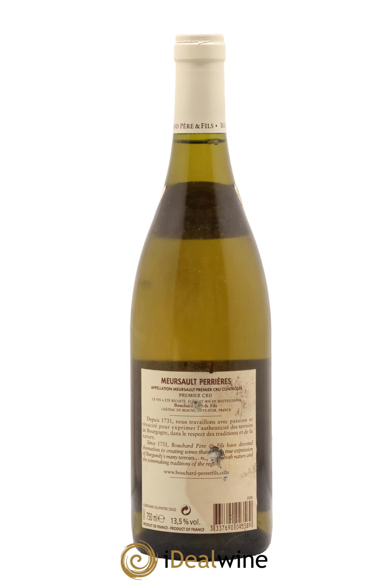 Meursault 1er Cru Perrières Bouchard Père & Fils 2008 - Posten von 1 Flasche - 1