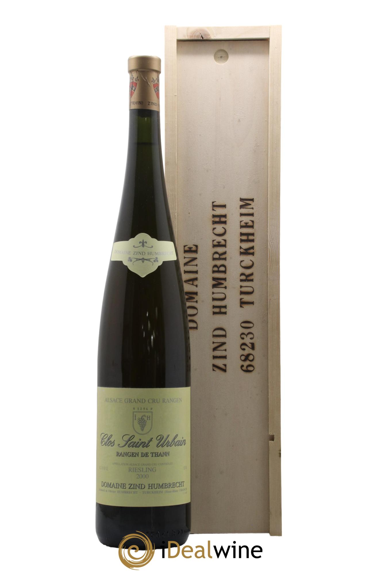 Alsace Riesling Grand Cru Rangen de Thann Clos Saint Urbain Zind-Humbrecht (Domaine) 2000 - Lot de 1 magnum - 0