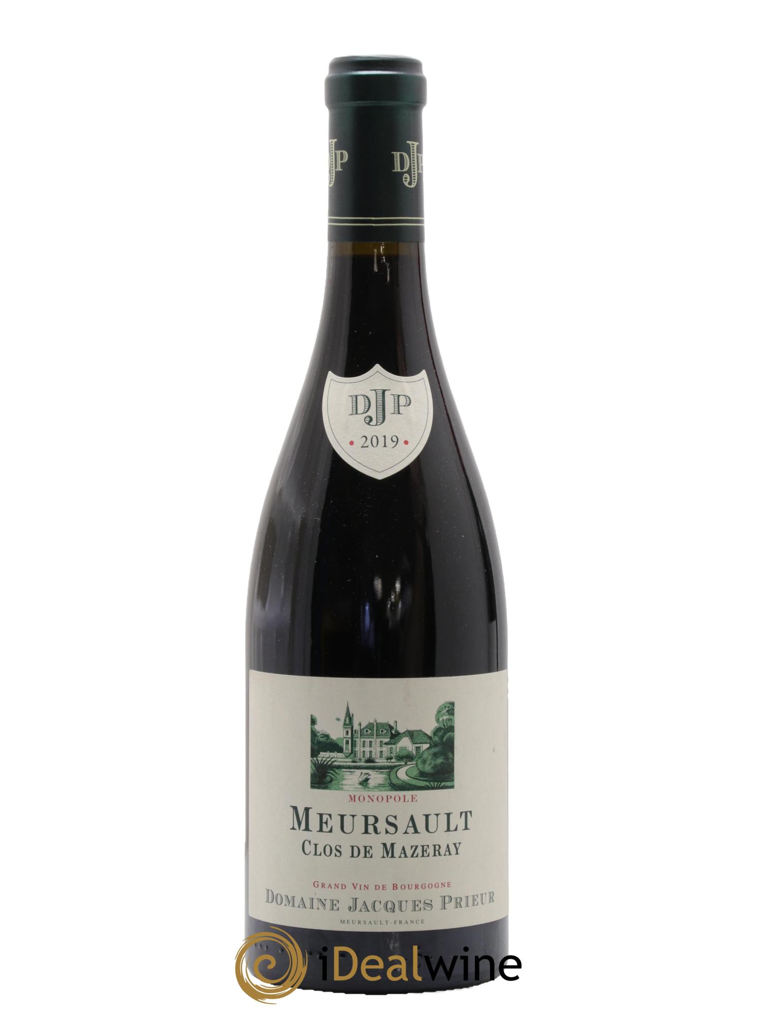 Meursault Clos de Mazeray Monopole Jacques Prieur 2019 - Lot de 1 bouteille - 0