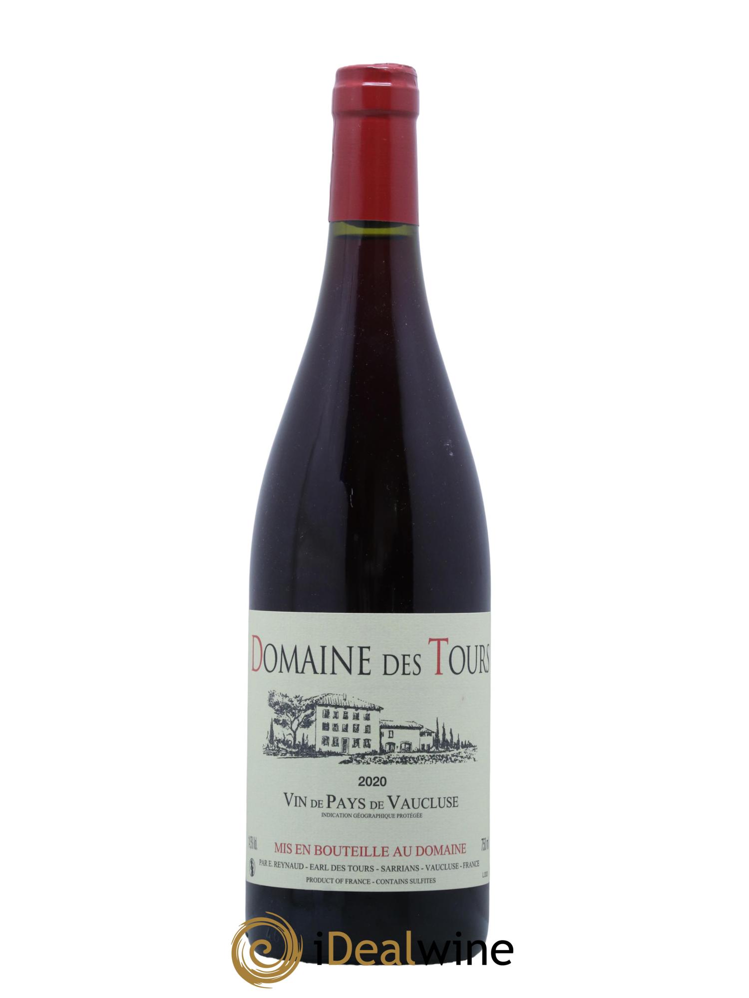 Vaucluse (Vin de Pays de Vaucluse) Domaine des Tours Emmanuel Reynaud 2020 - Lot de 1 bouteille - 0