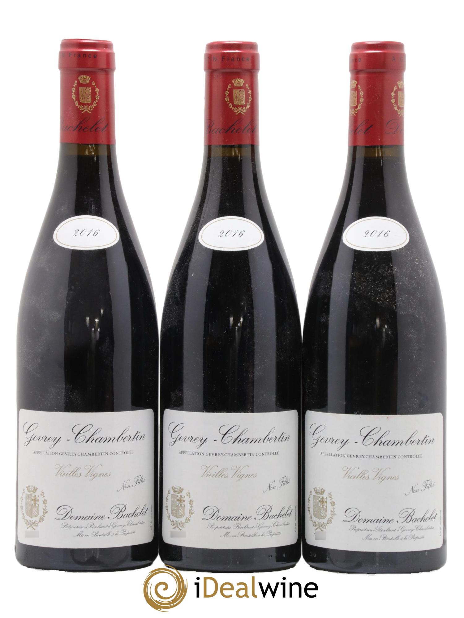 Gevrey-Chambertin Vieilles Vignes Denis Bachelet (Domaine) 2016 - Lot de 3 bouteilles - 0