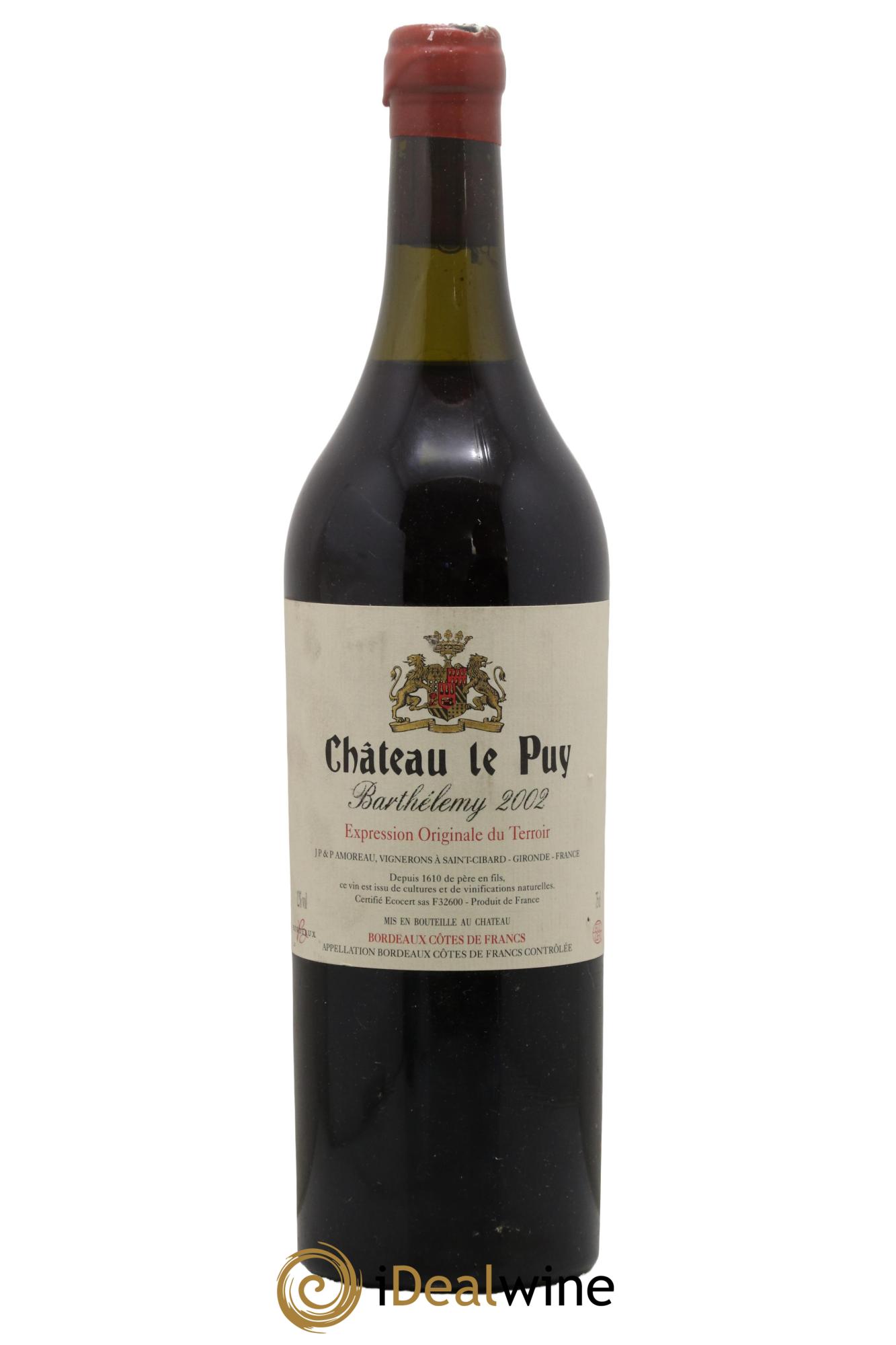 Le Puy - Cuvée Barthélemy 2002 - Posten von 1 Flasche - 0
