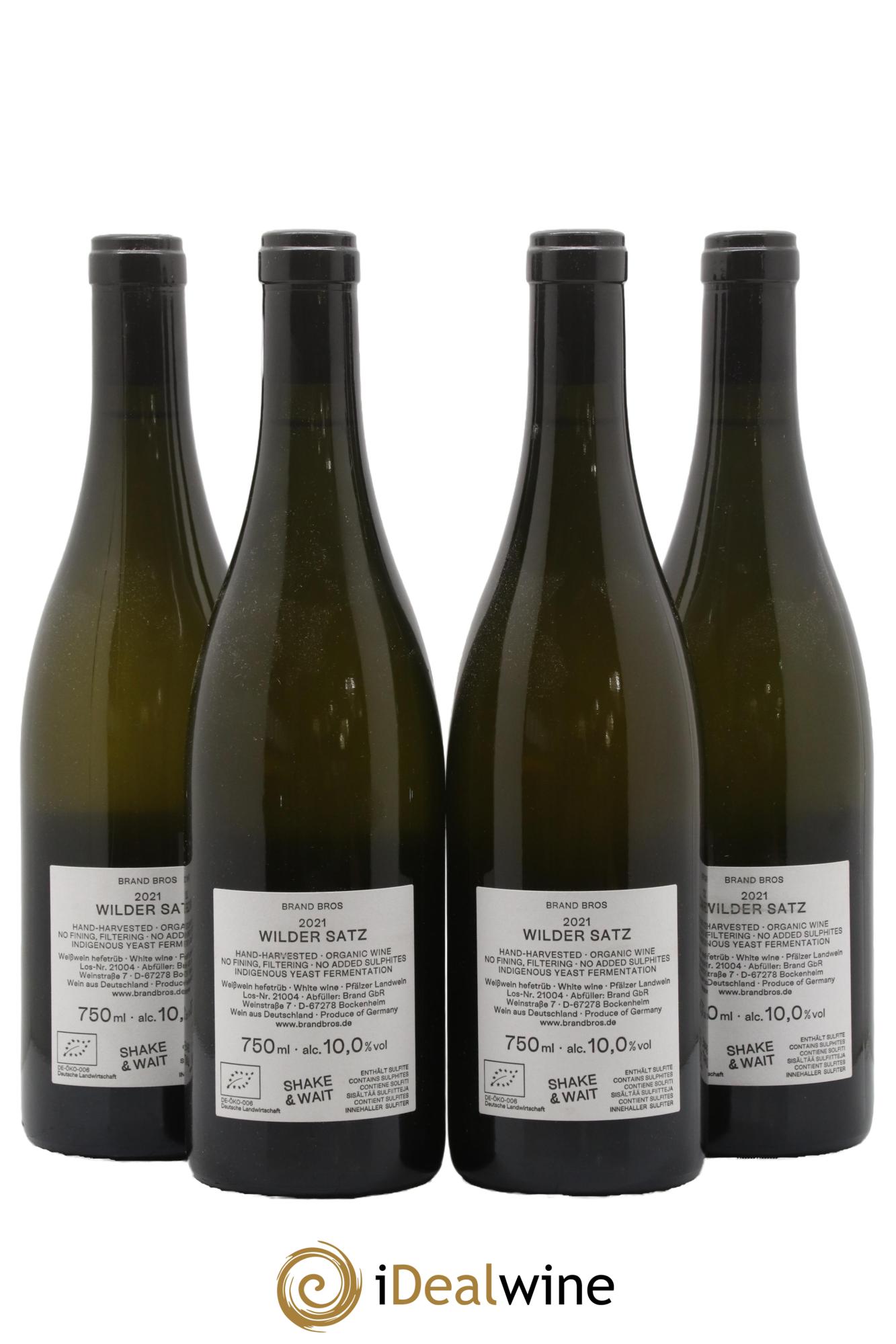 Allemagne Wilder Satz Weingut Brand 2021 - Lot of 4 bottles - 1