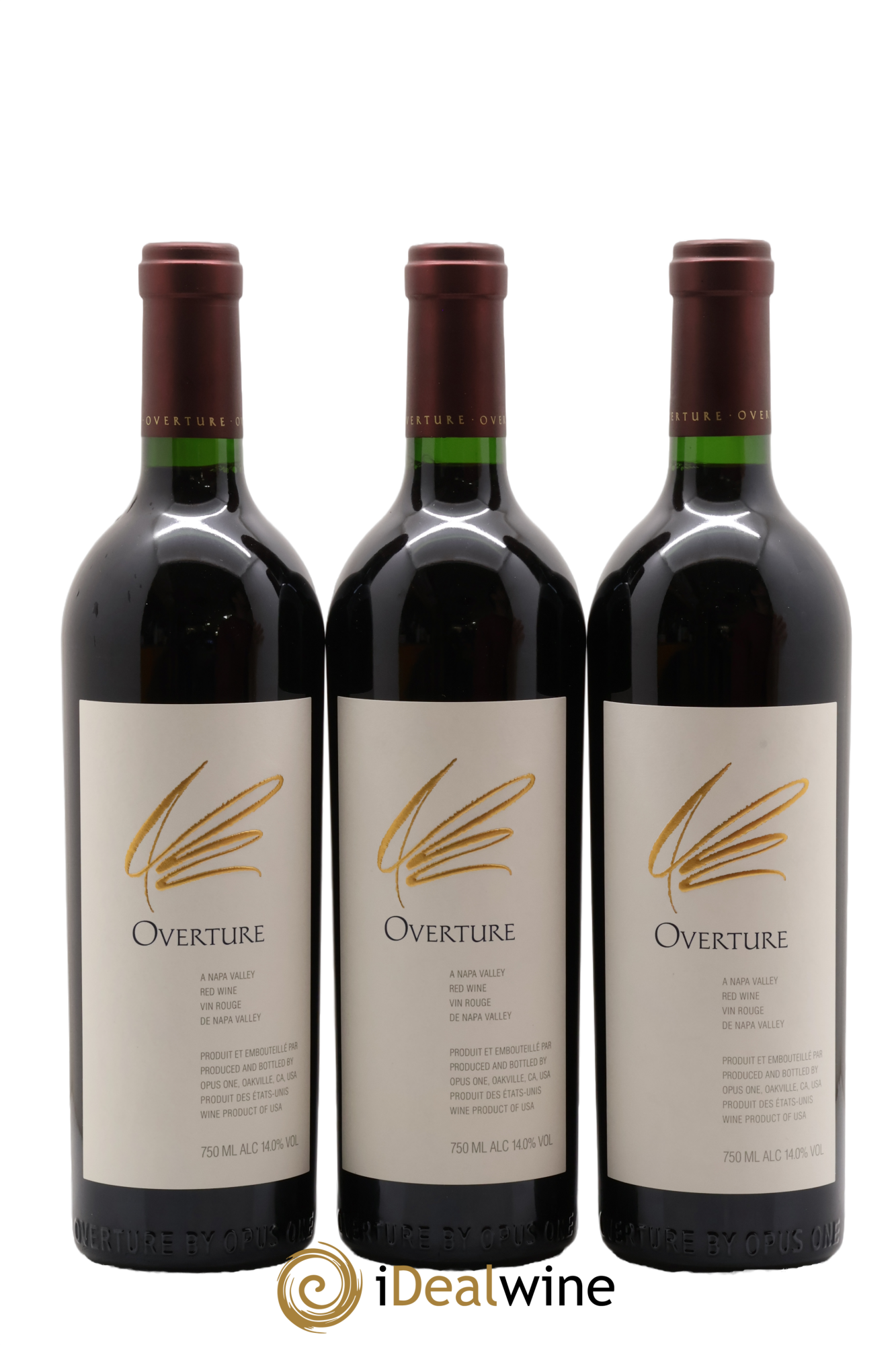 Napa Valley Opus One Overture Robert Mondavi - Lot de 3 bouteilles - 0