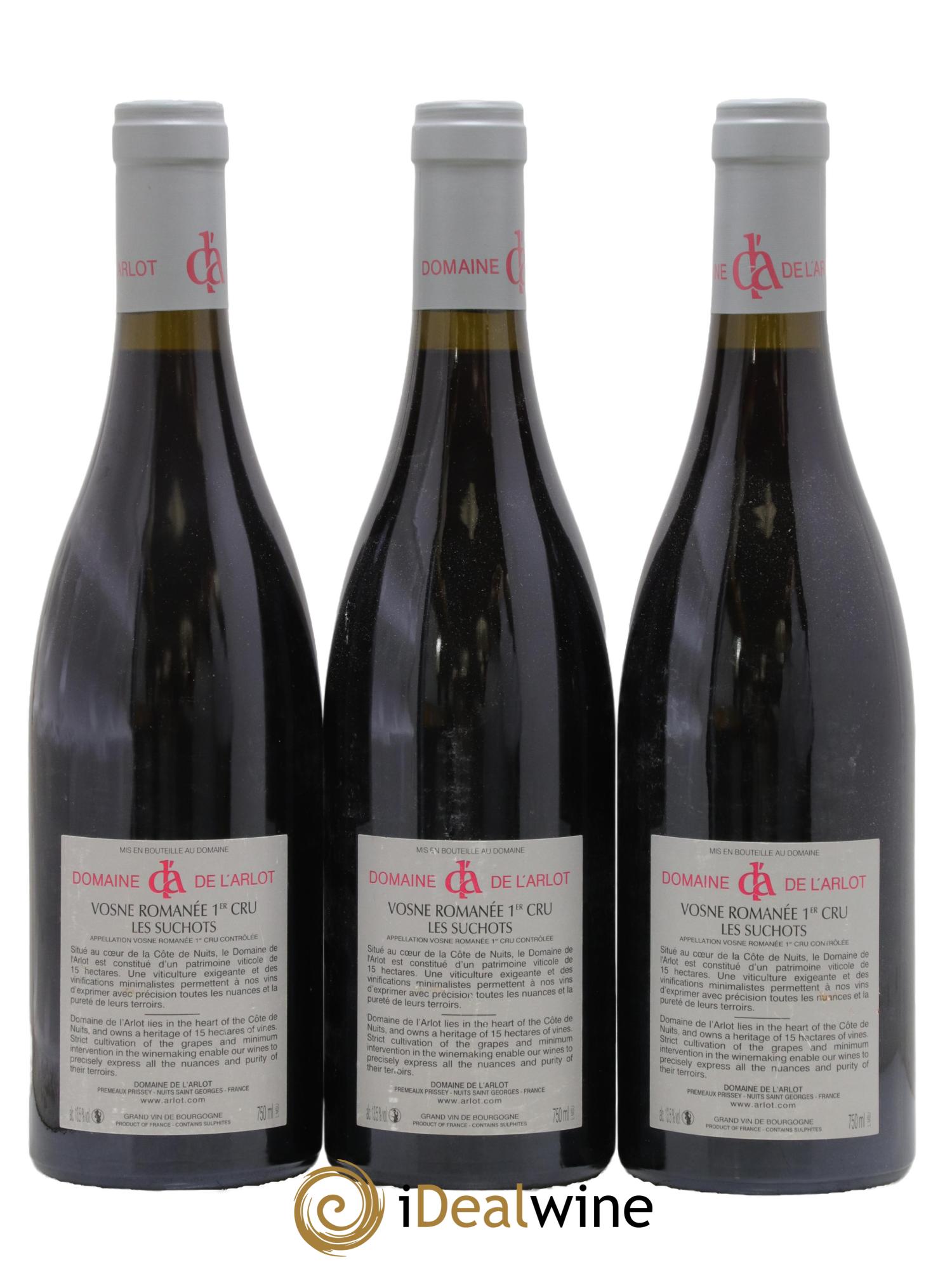 Vosne-Romanée 1er Cru Les Suchots Domaine de l'Arlot 2016 - Lot de 3 bouteilles - 1