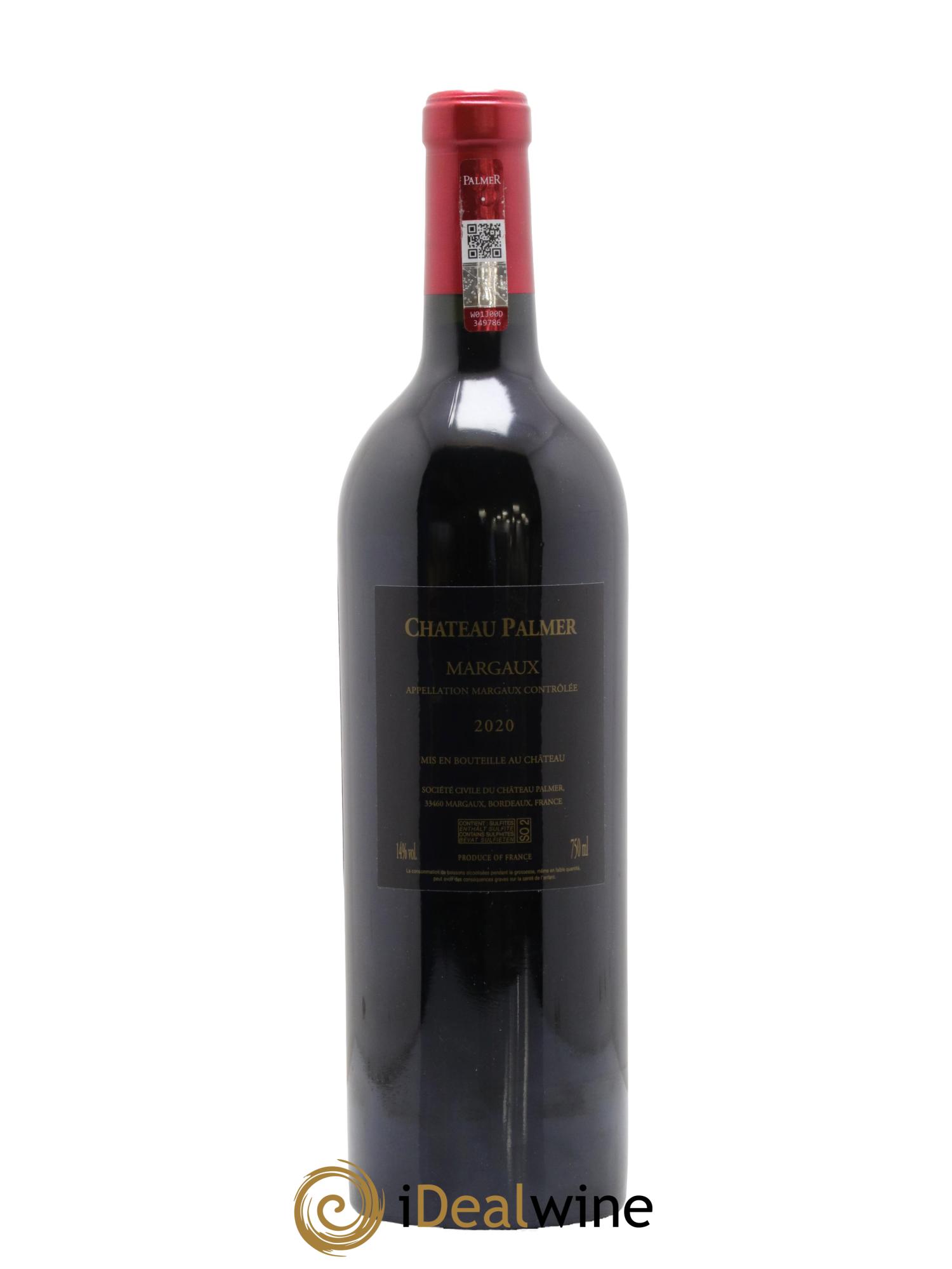 Château Palmer 3ème Grand Cru Classé 2020 - Lot of 1 bottle - 2