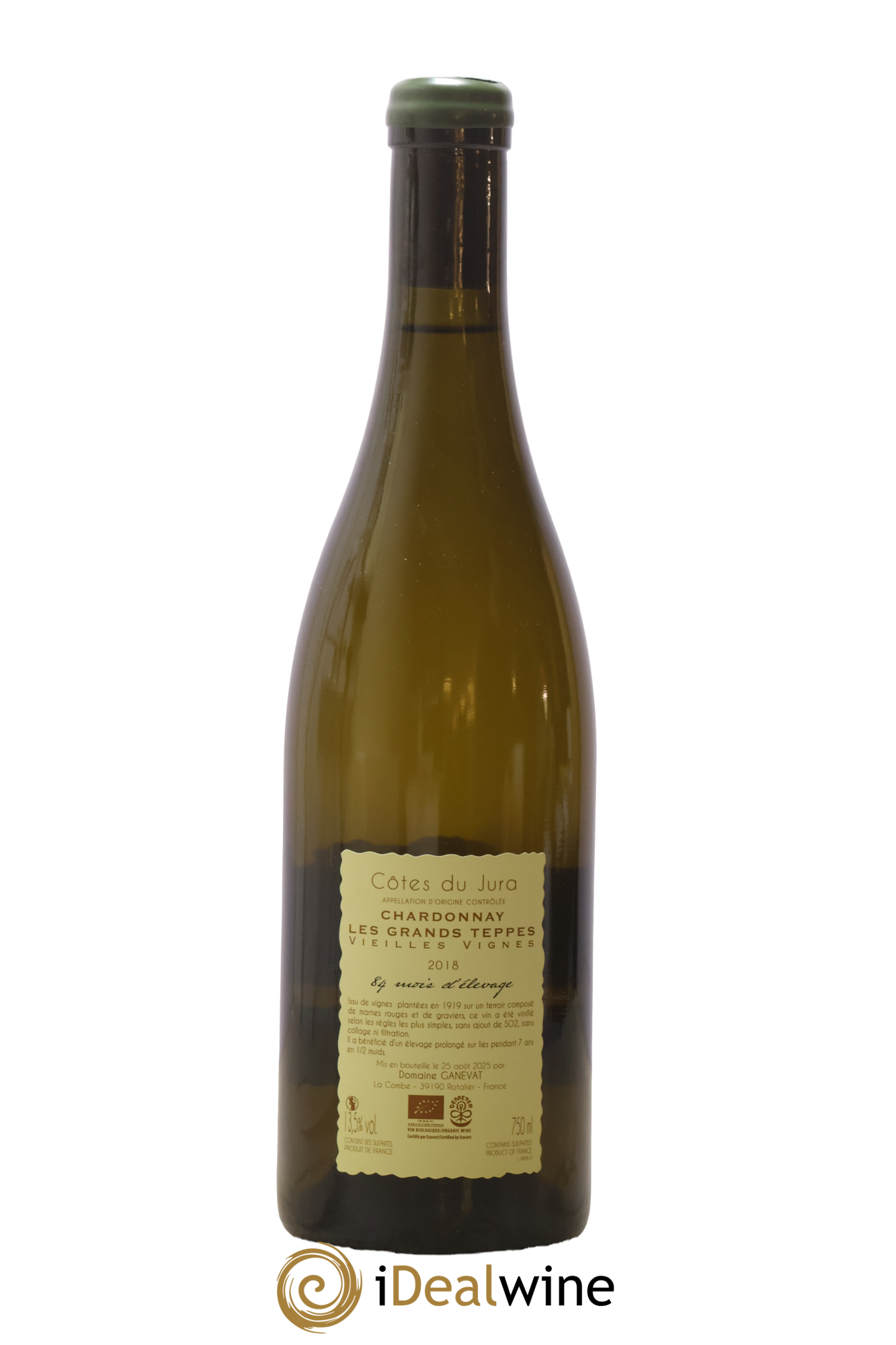 Côtes du Jura Les Grands Teppes 84 Mois D'Elevage Ganevat 2018 - Lot of 1 bottle - 1
