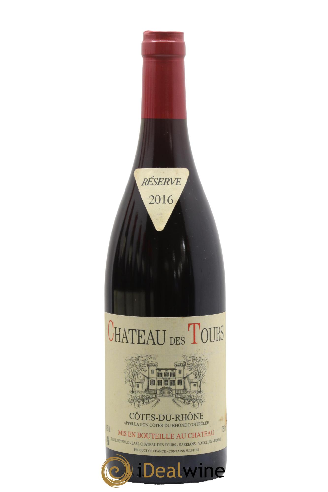 Côtes-du-Rhône Château des Tours Emmanuel Reynaud 2016 - Lot de 1 bouteille - 0